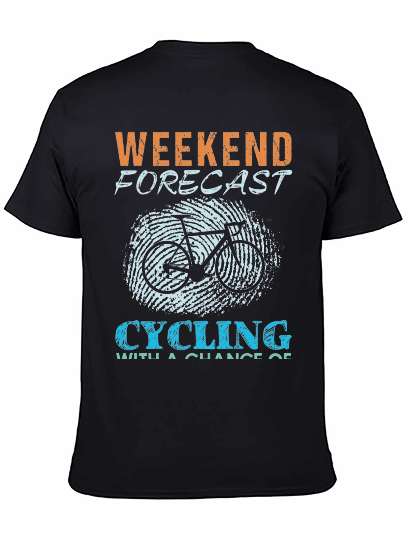Weekend Forecast Cycling Graphic T-Shirt