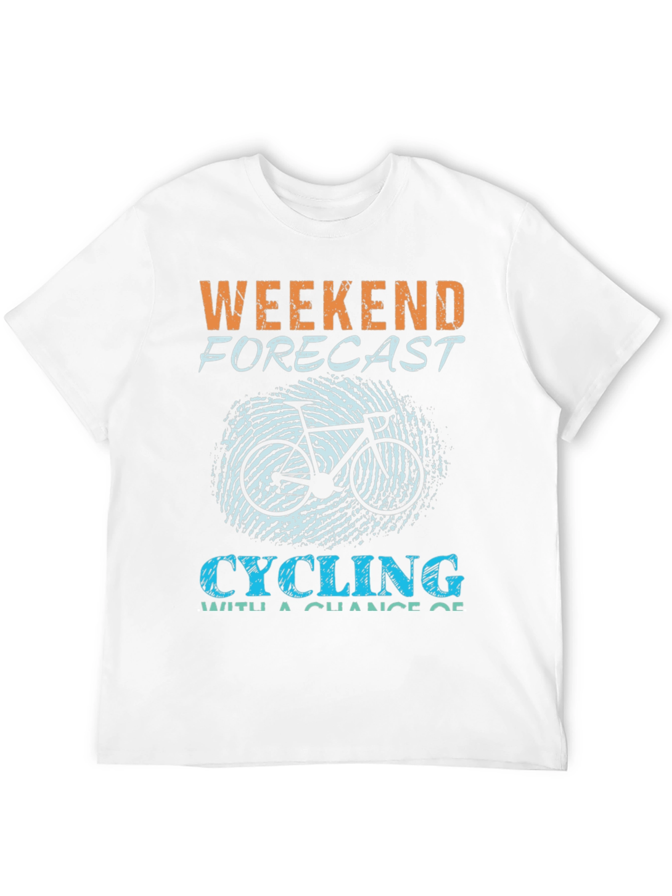 Weekend Forecast Cycling Graphic T-Shirt