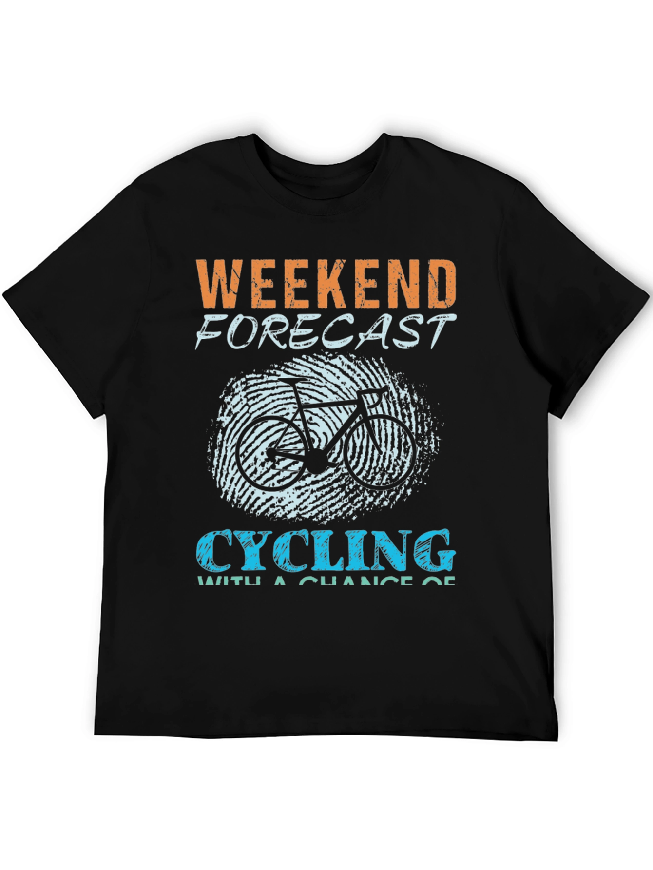 Weekend Forecast Cycling Graphic T-Shirt