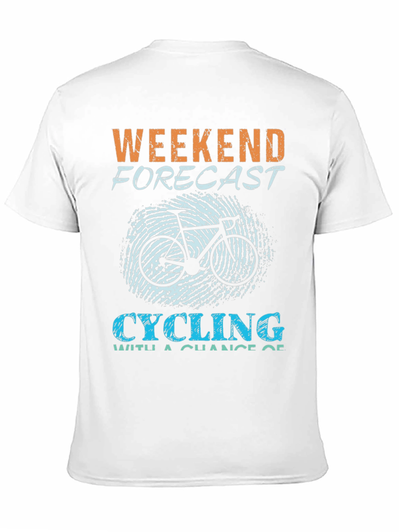 Weekend Forecast Cycling Graphic T-Shirt