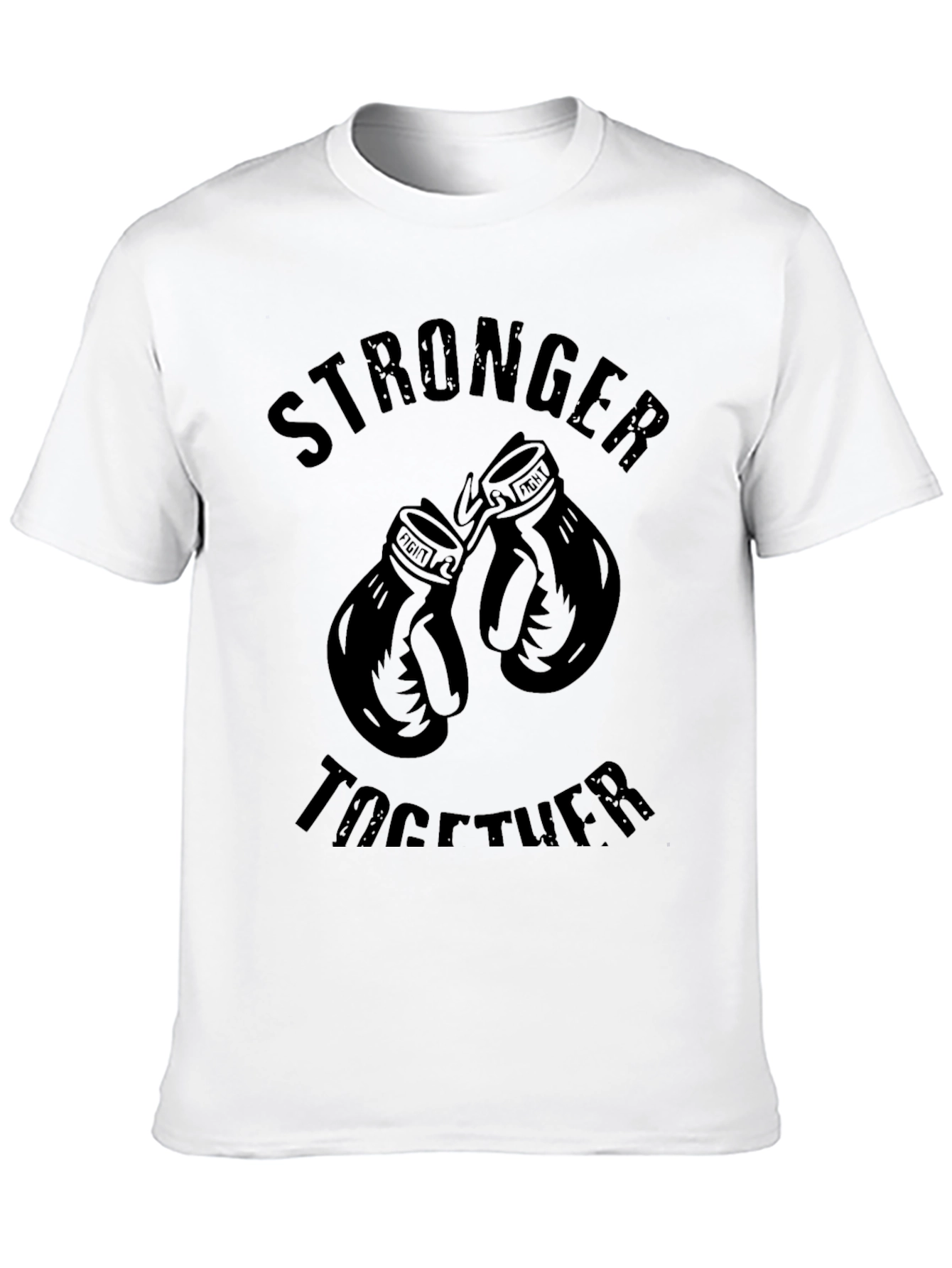 Stronger Together Boxing Gloves Graphic Tee
