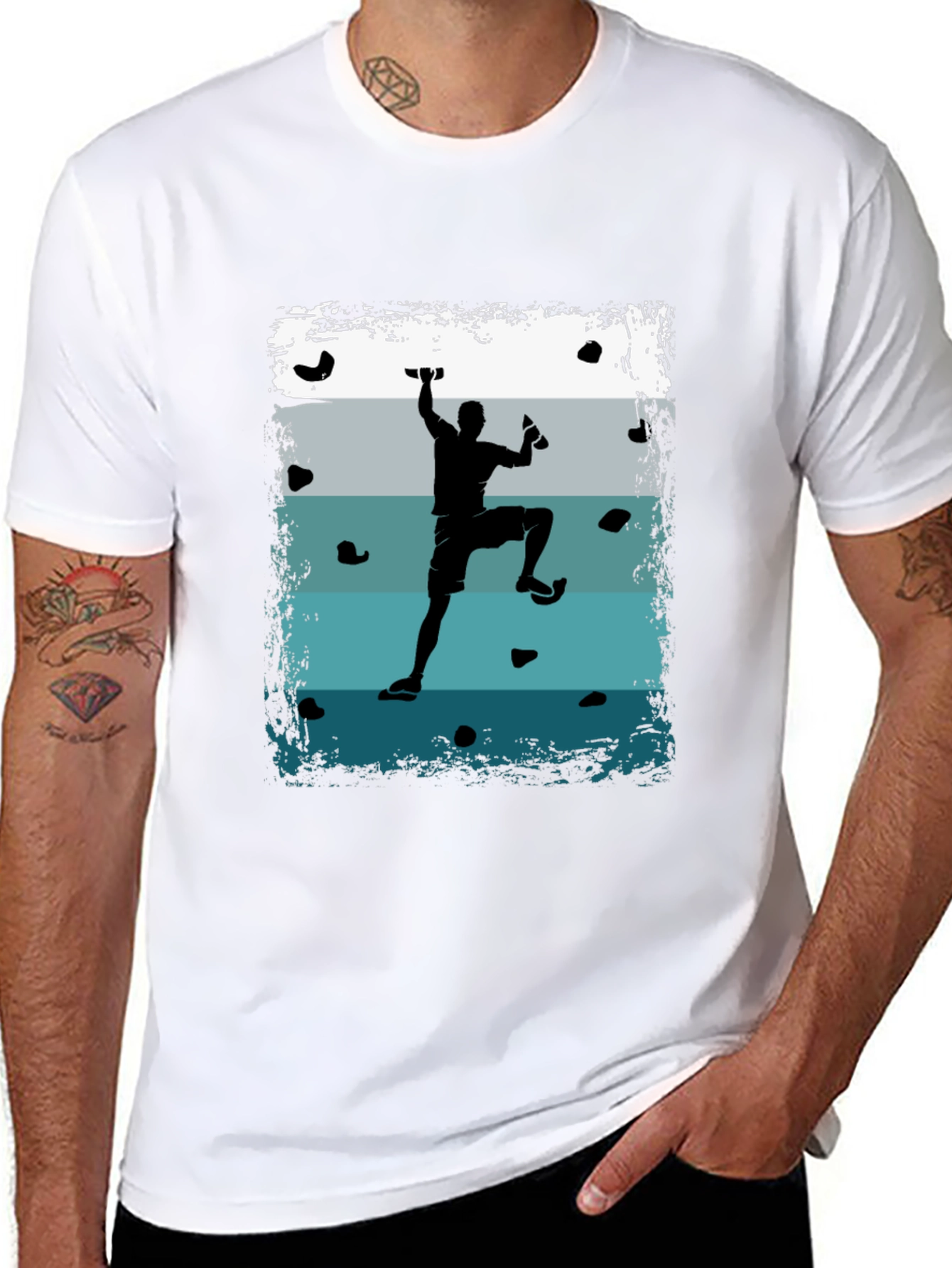 Climbing Silhouette Graphic Tee