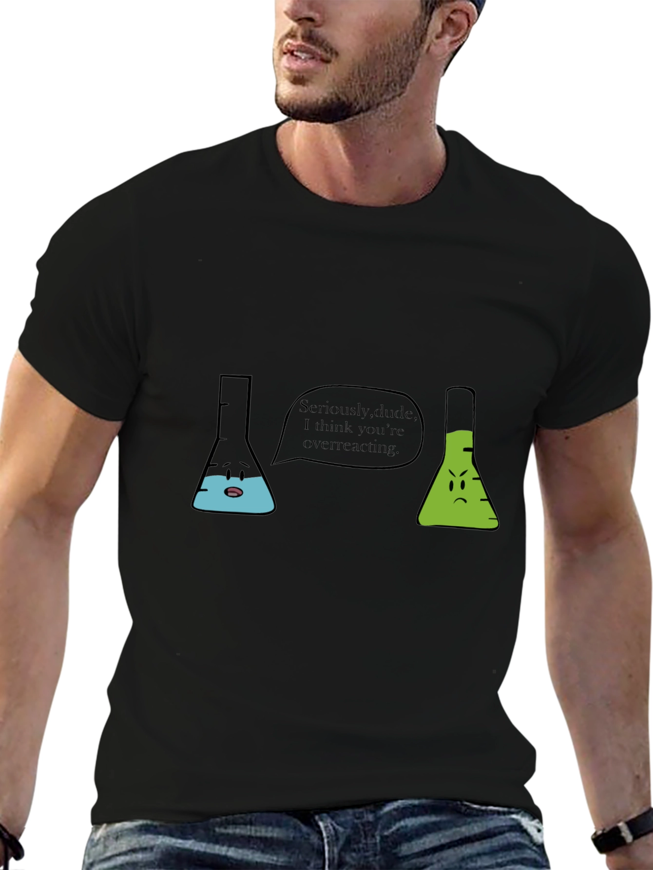 Funny Chemistry Overreacting Mens T-Shirt
