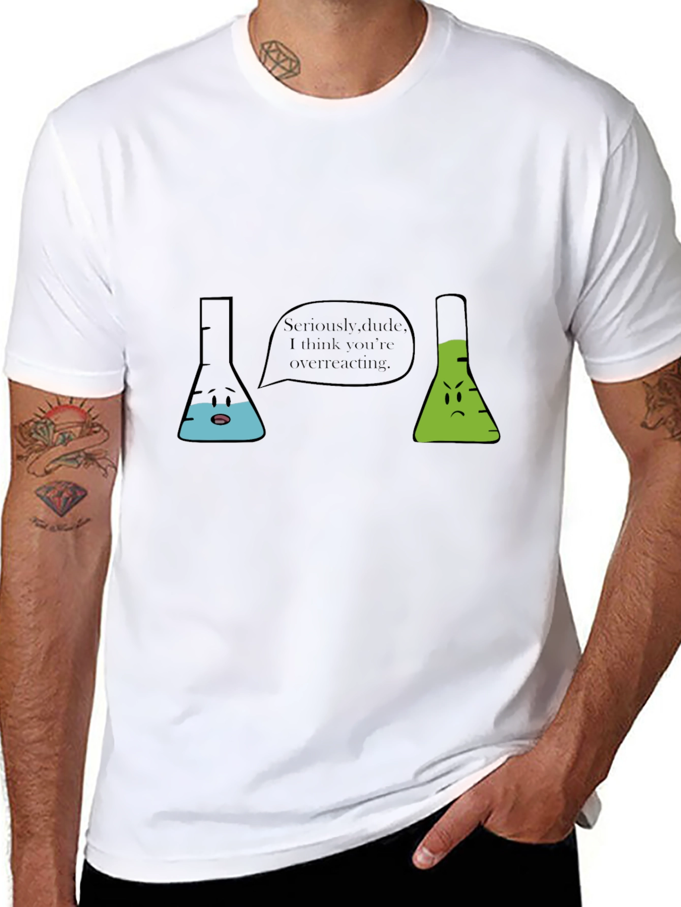 Funny Chemistry Overreacting Mens T-Shirt