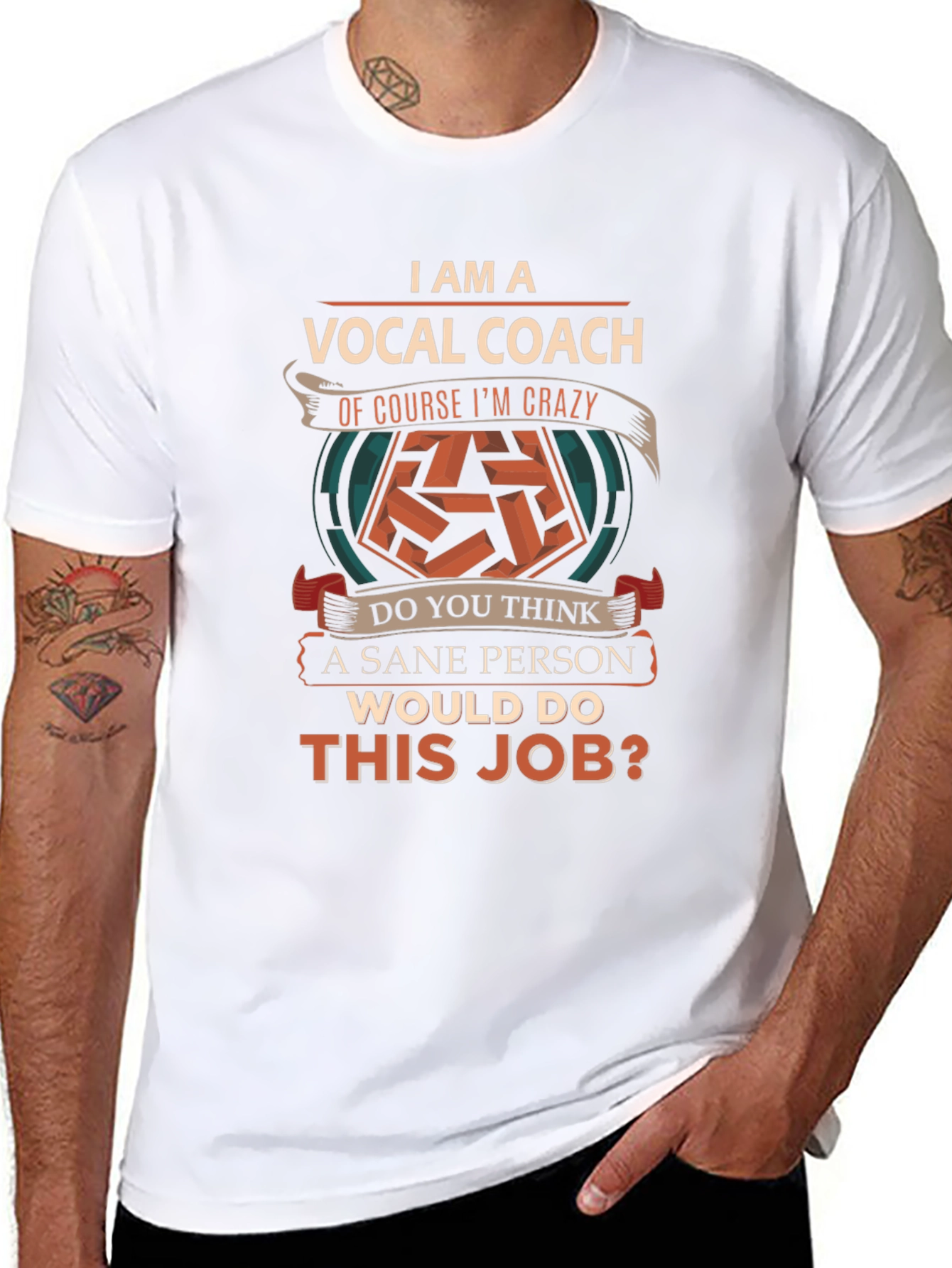 Vocal Coach T-Shirt - Sane Person Job?