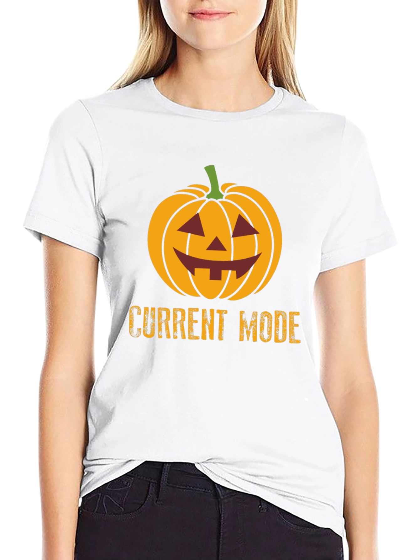 Halloween Pumpkin Current Mode T-Shirt
