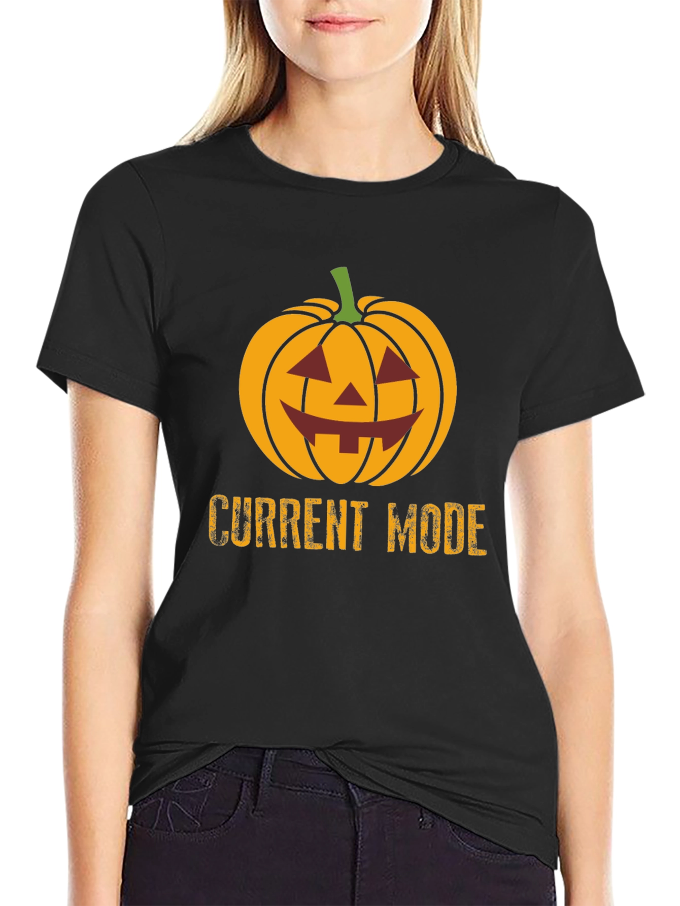 Halloween Pumpkin Current Mode T-Shirt