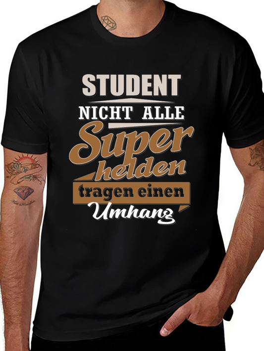 Student Superhero T-Shirt - German Slogan Tee