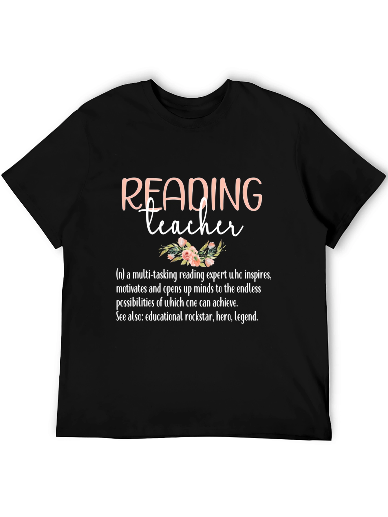 Reading Teacher Definition Graphic T-Shirt