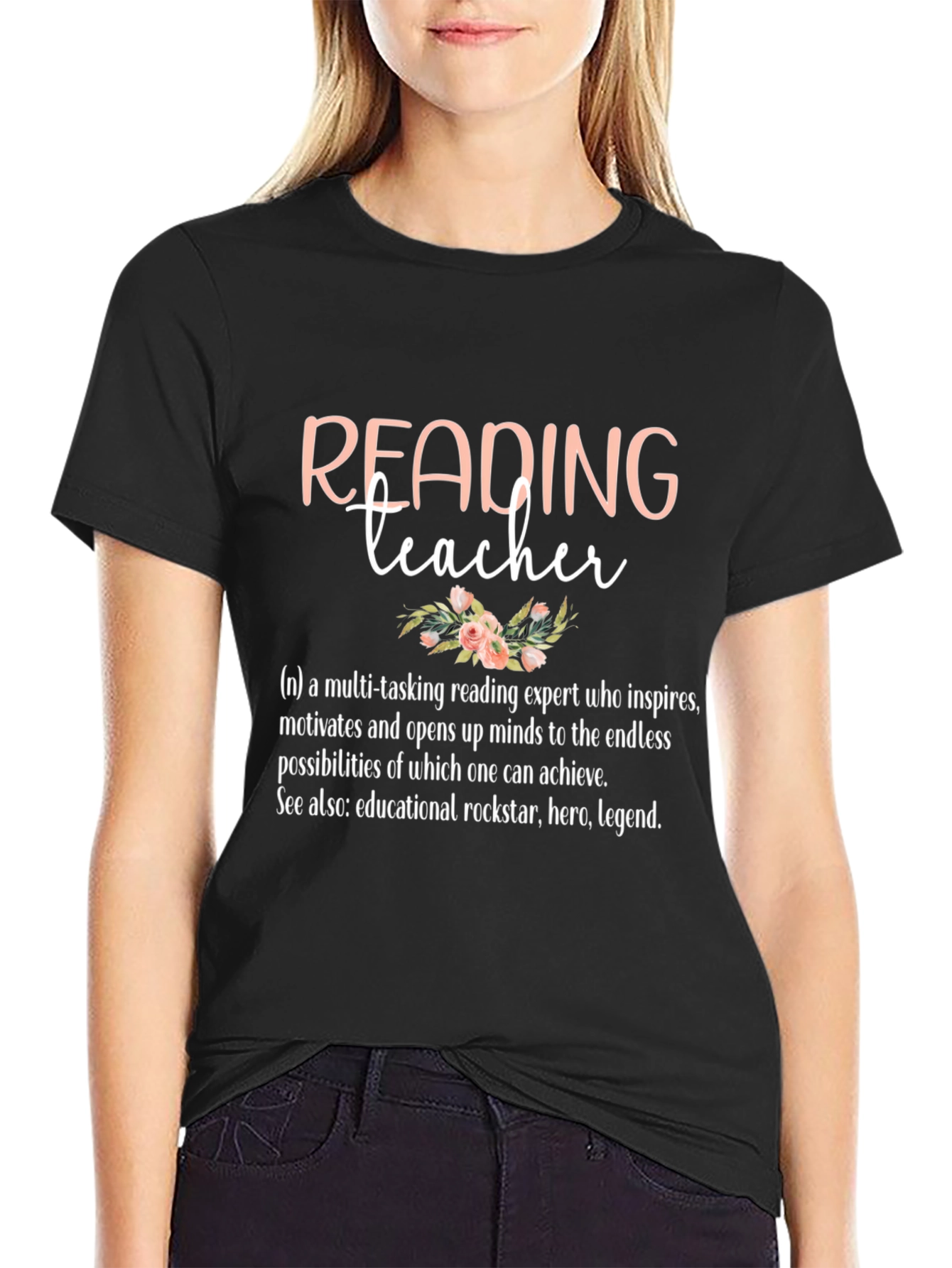 Reading Teacher Definition Graphic T-Shirt