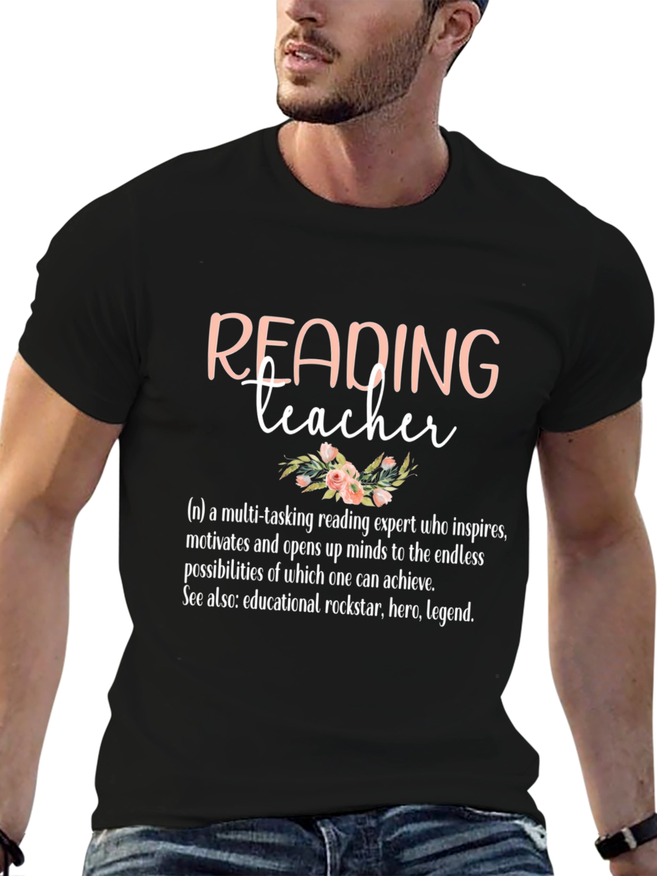 Reading Teacher Definition Graphic T-Shirt