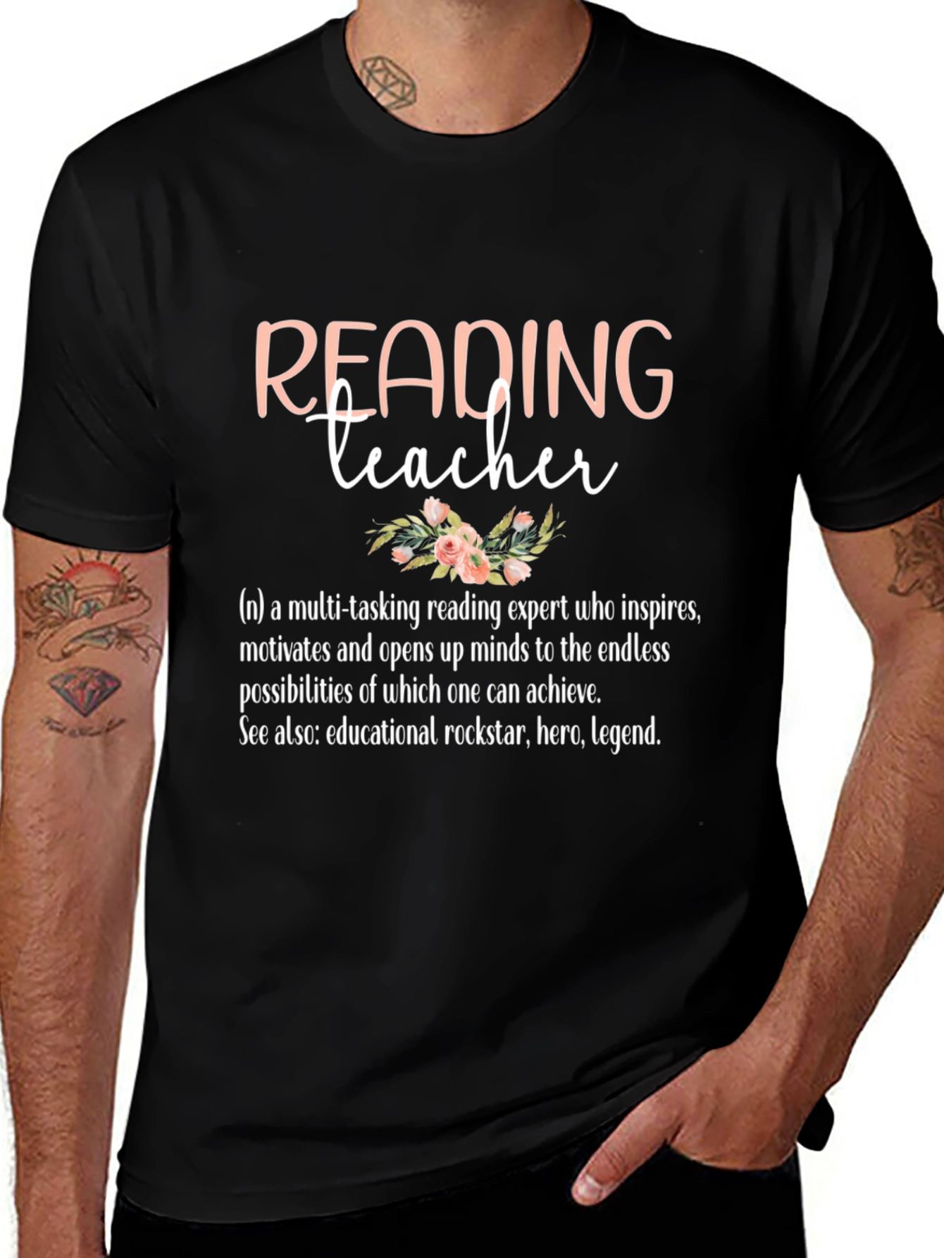 Reading Teacher Definition Graphic T-Shirt