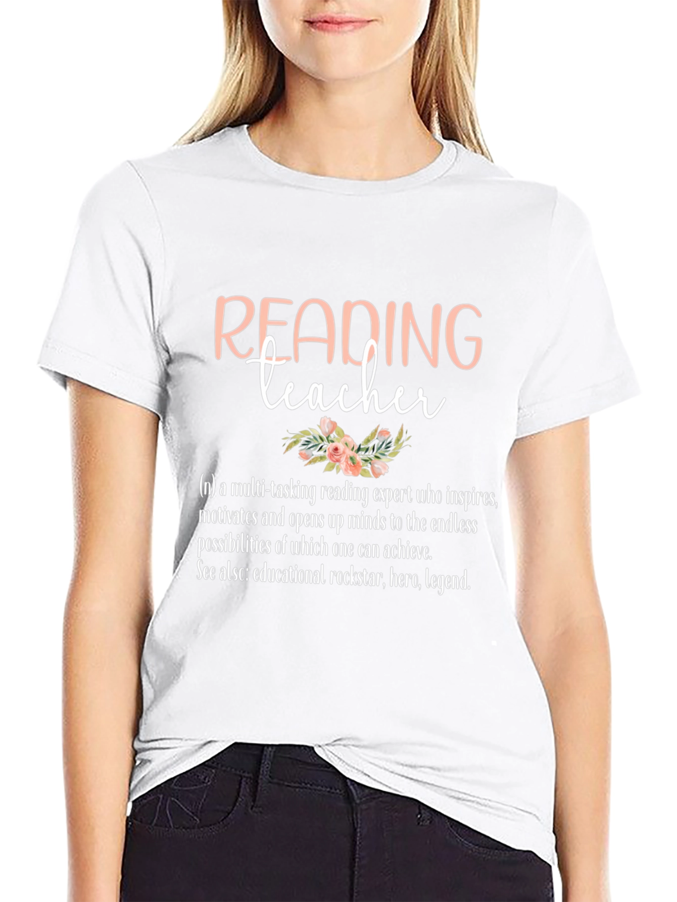 Reading Teacher Definition Graphic T-Shirt