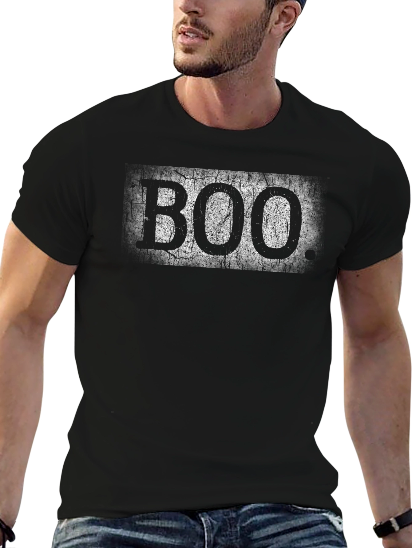 Distressed Boo T-Shirt