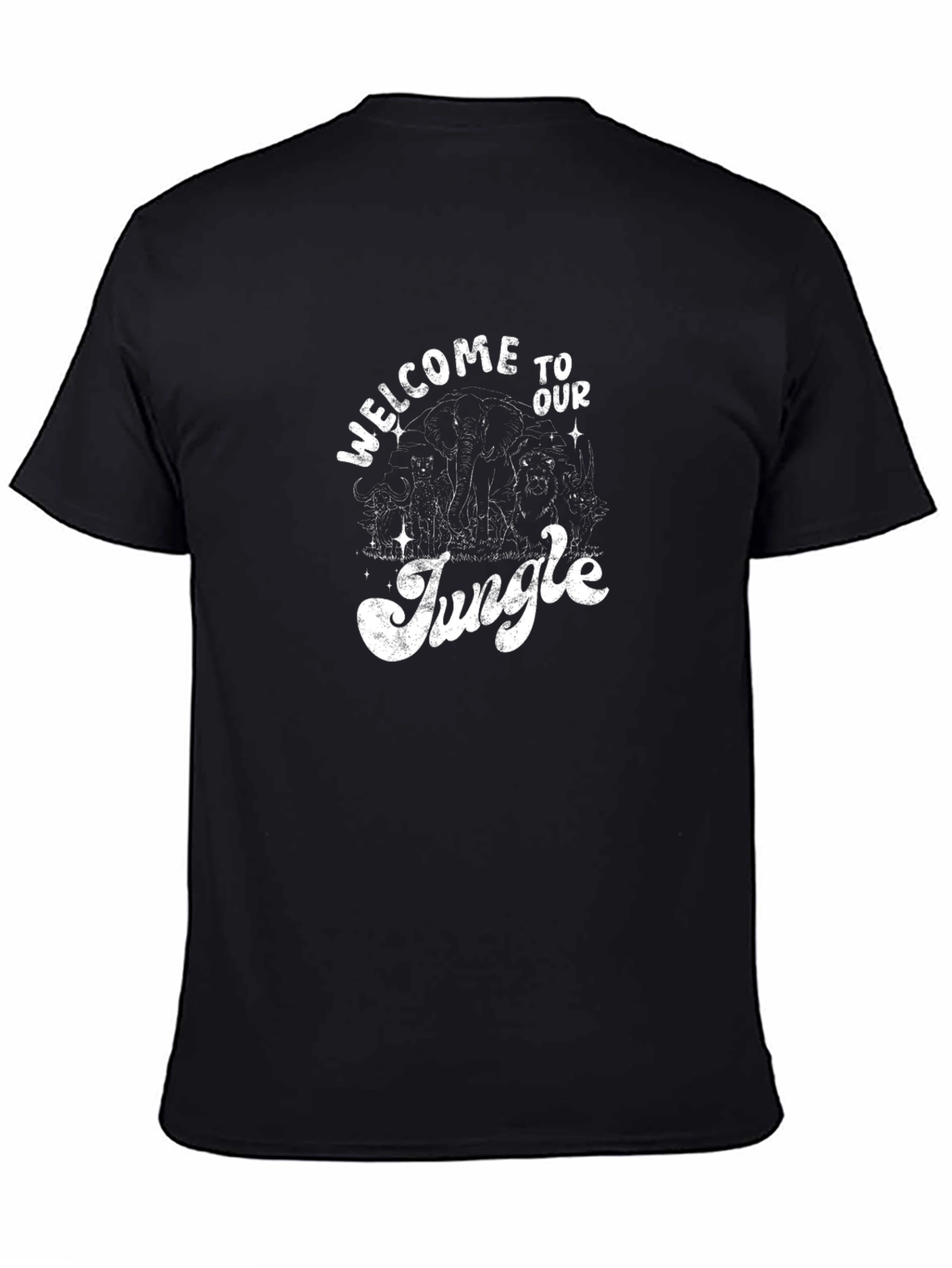 Welcome to Our Jungle Graphic Tee - Black