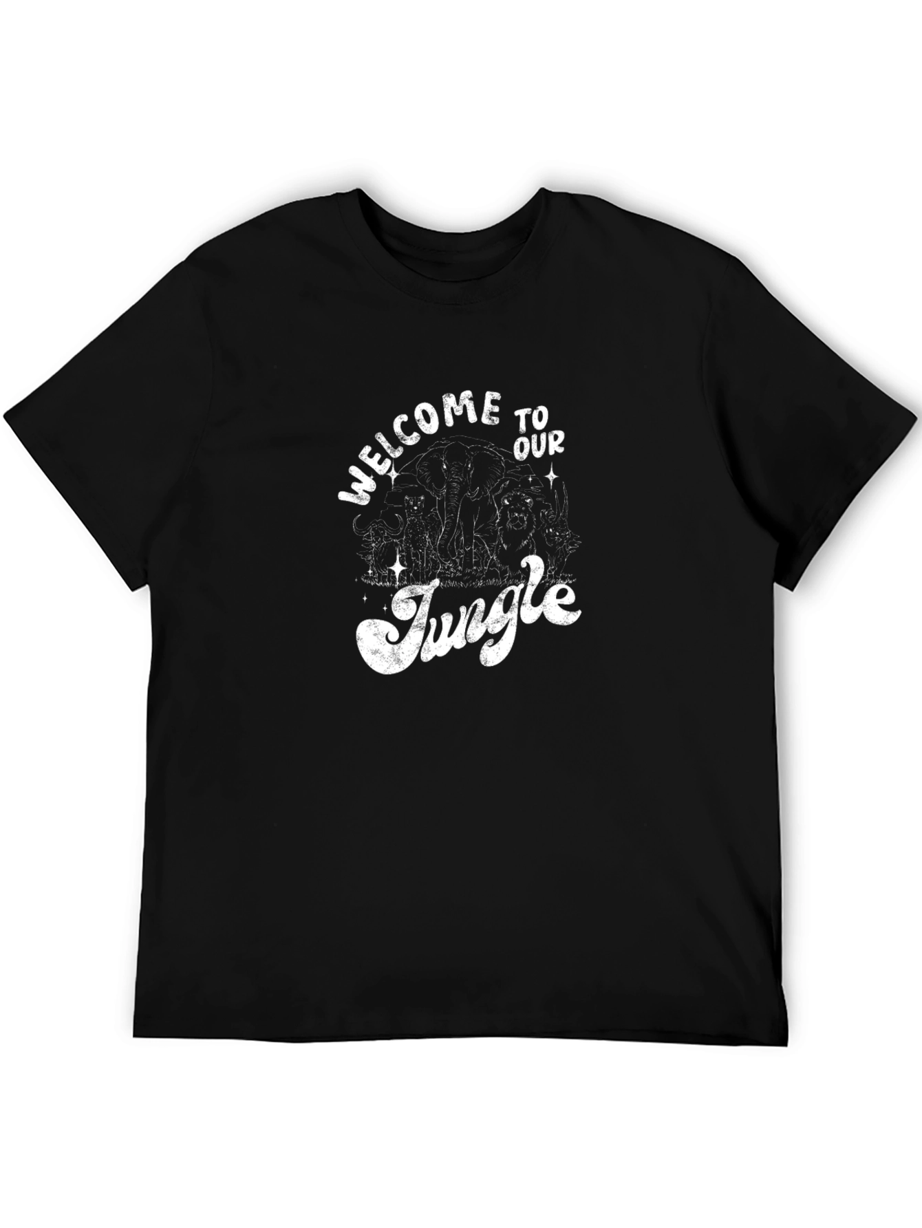Welcome to Our Jungle Graphic Tee - Black