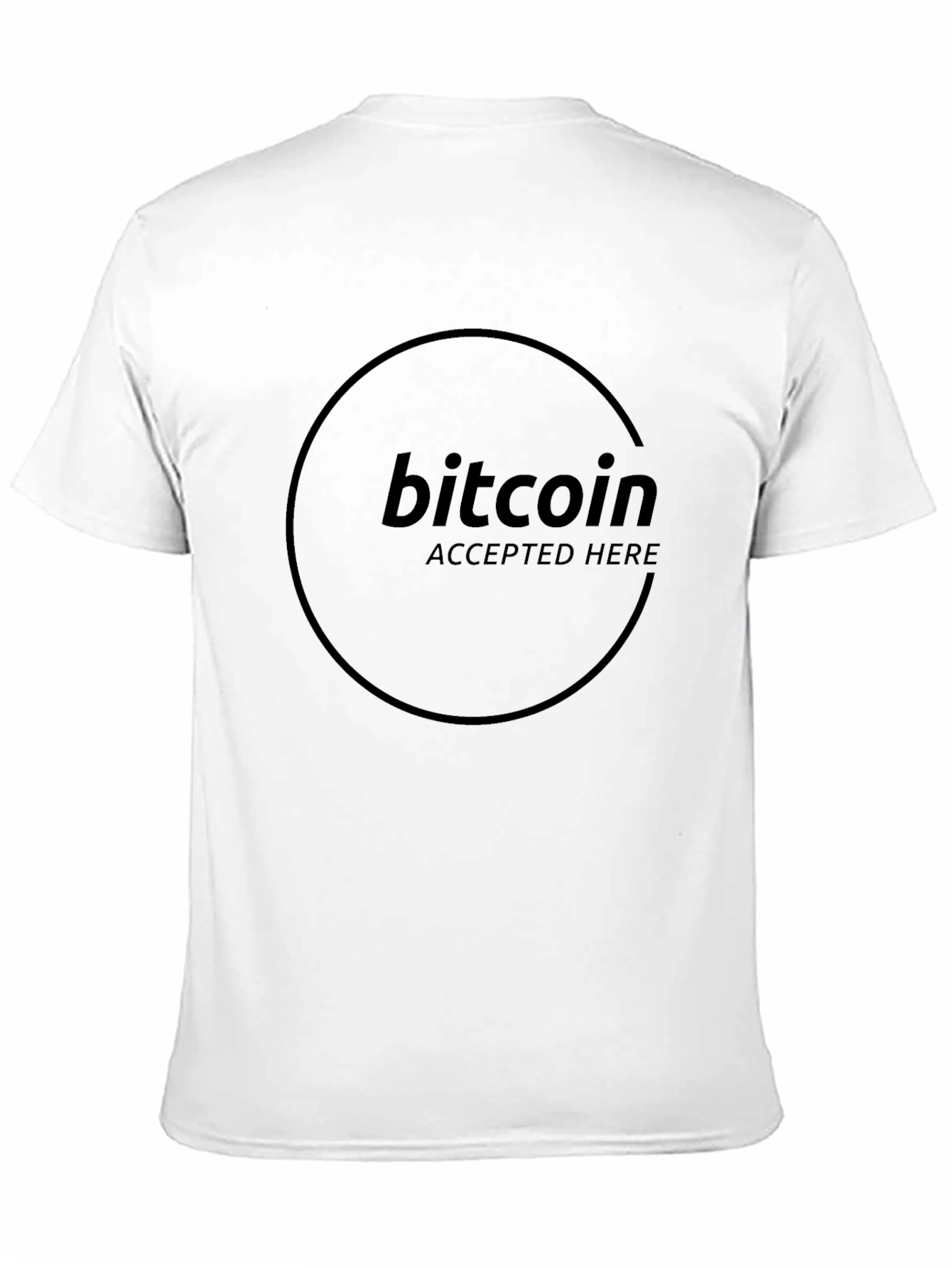 Bitcoin Accepted Here Black T-Shirt