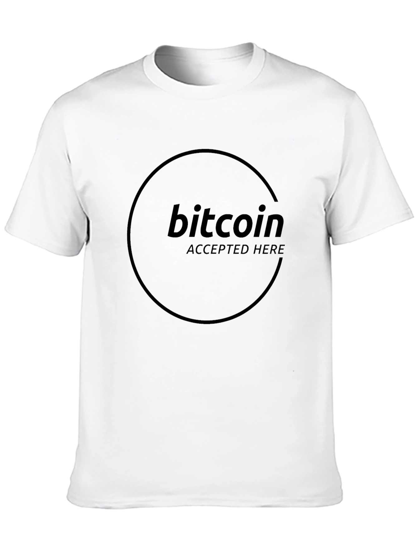 Bitcoin Accepted Here Black T-Shirt