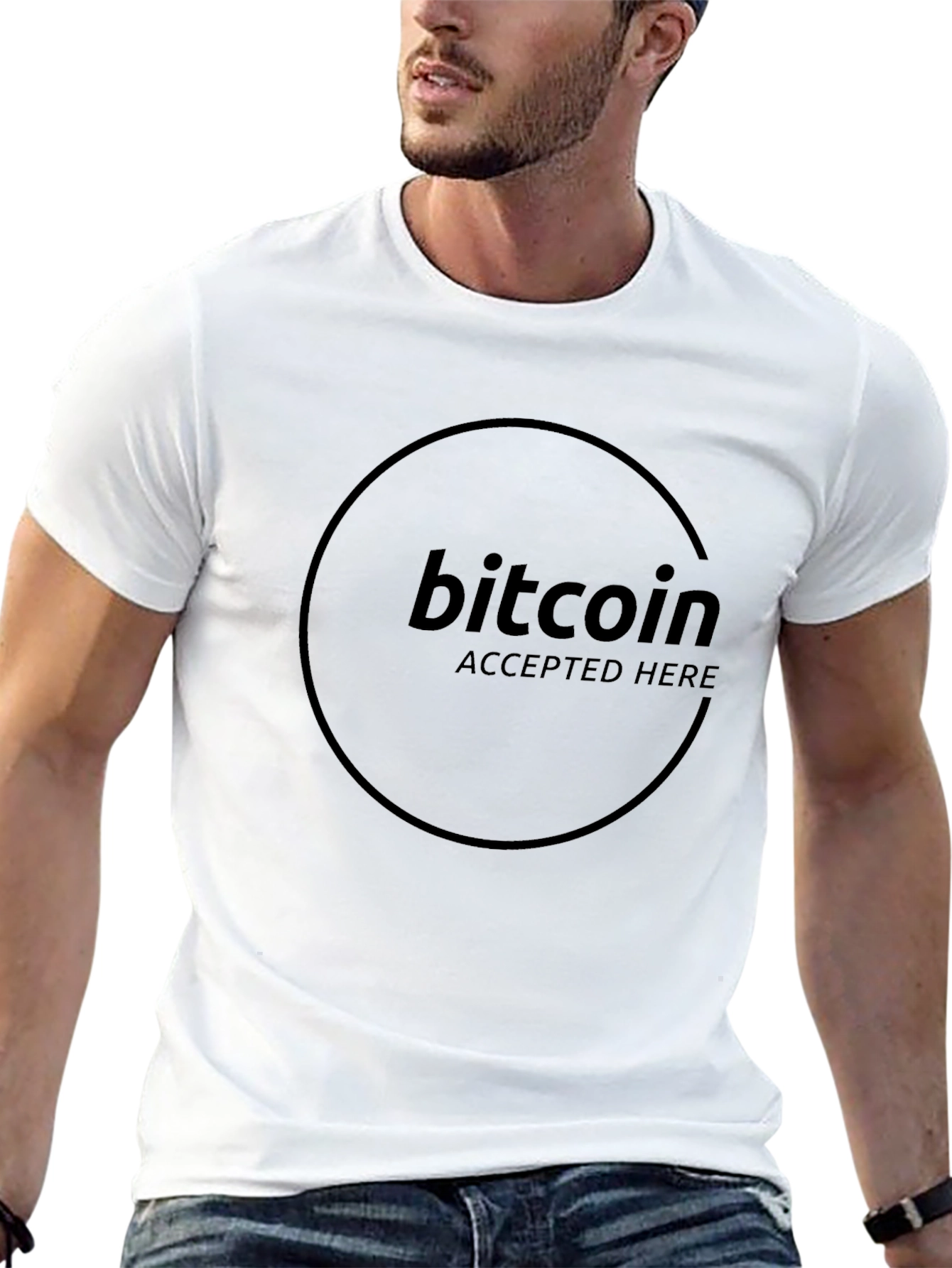 Bitcoin Accepted Here Black T-Shirt