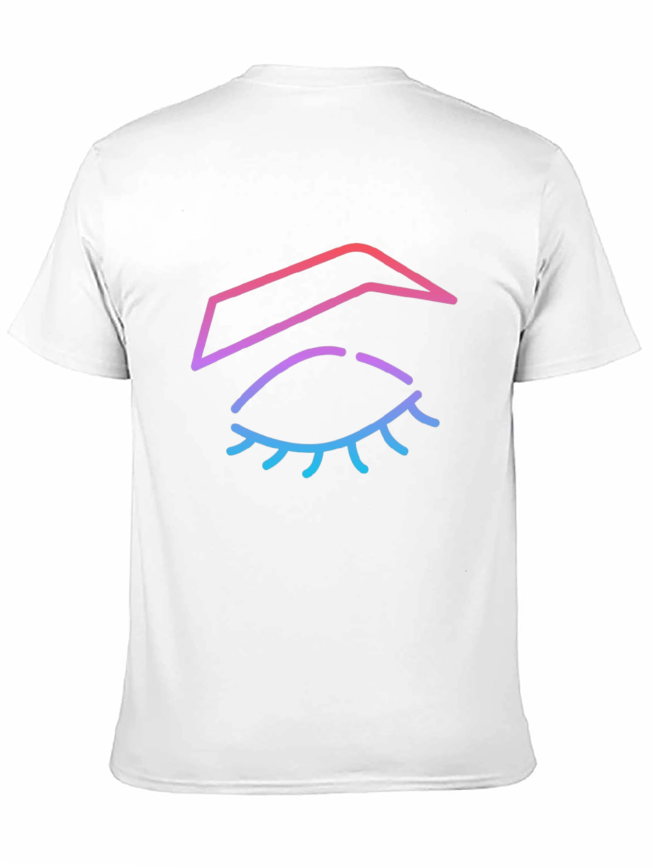 Eye-Catching Eyebrow Graphic Tee - Stylish Black T-Shirt