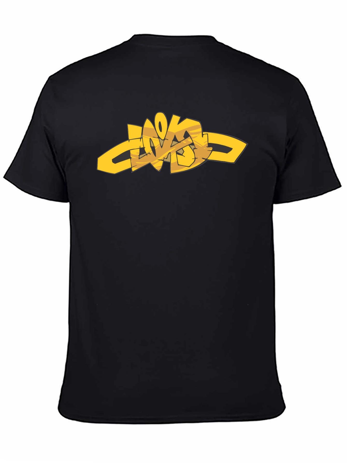 Urban Style Graphic Tee - Black