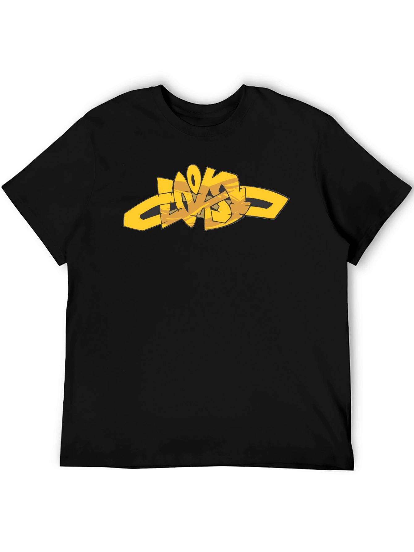 Urban Style Graphic Tee - Black