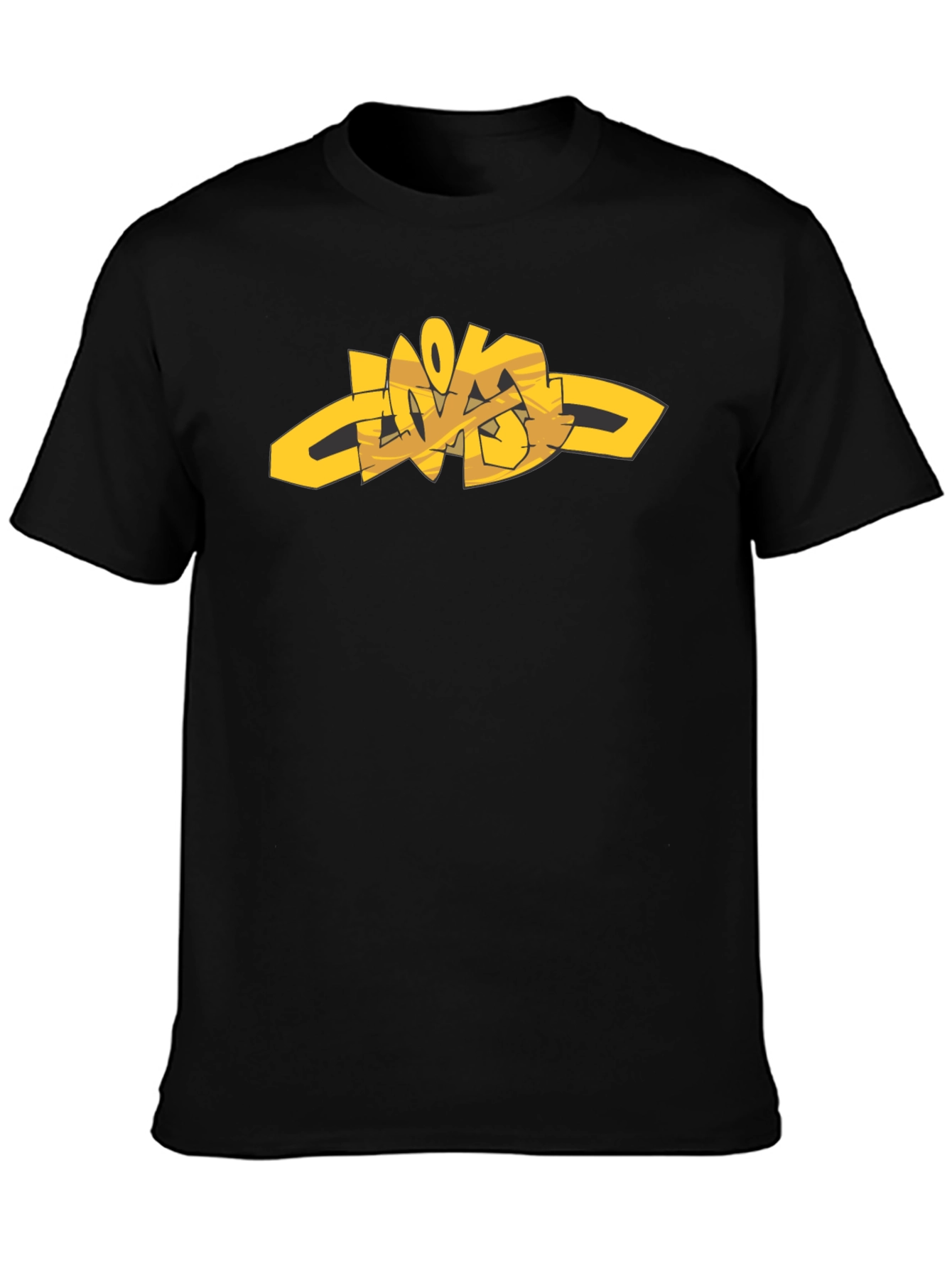 Urban Style Graphic Tee - Black