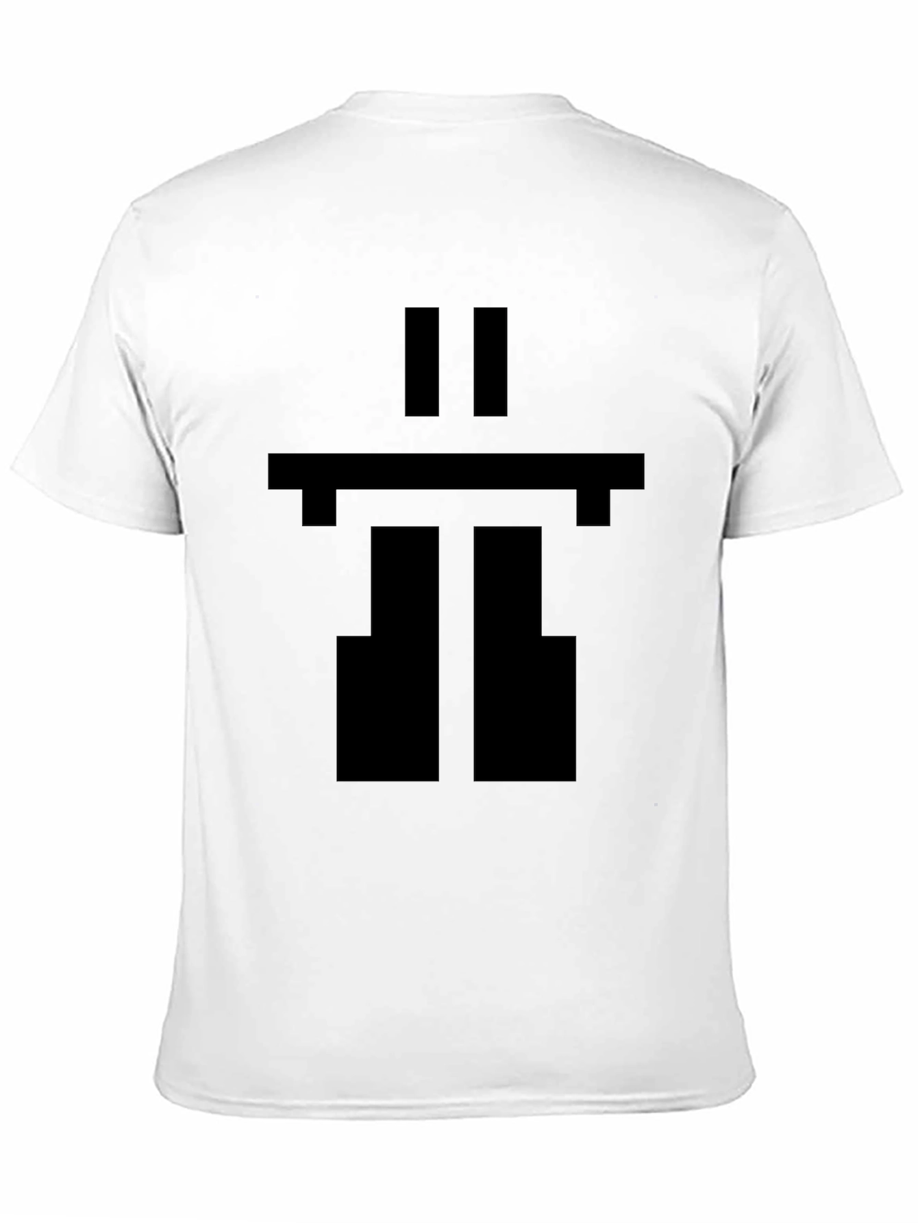 Pixel Inukshuk Graphic Black T-Shirt