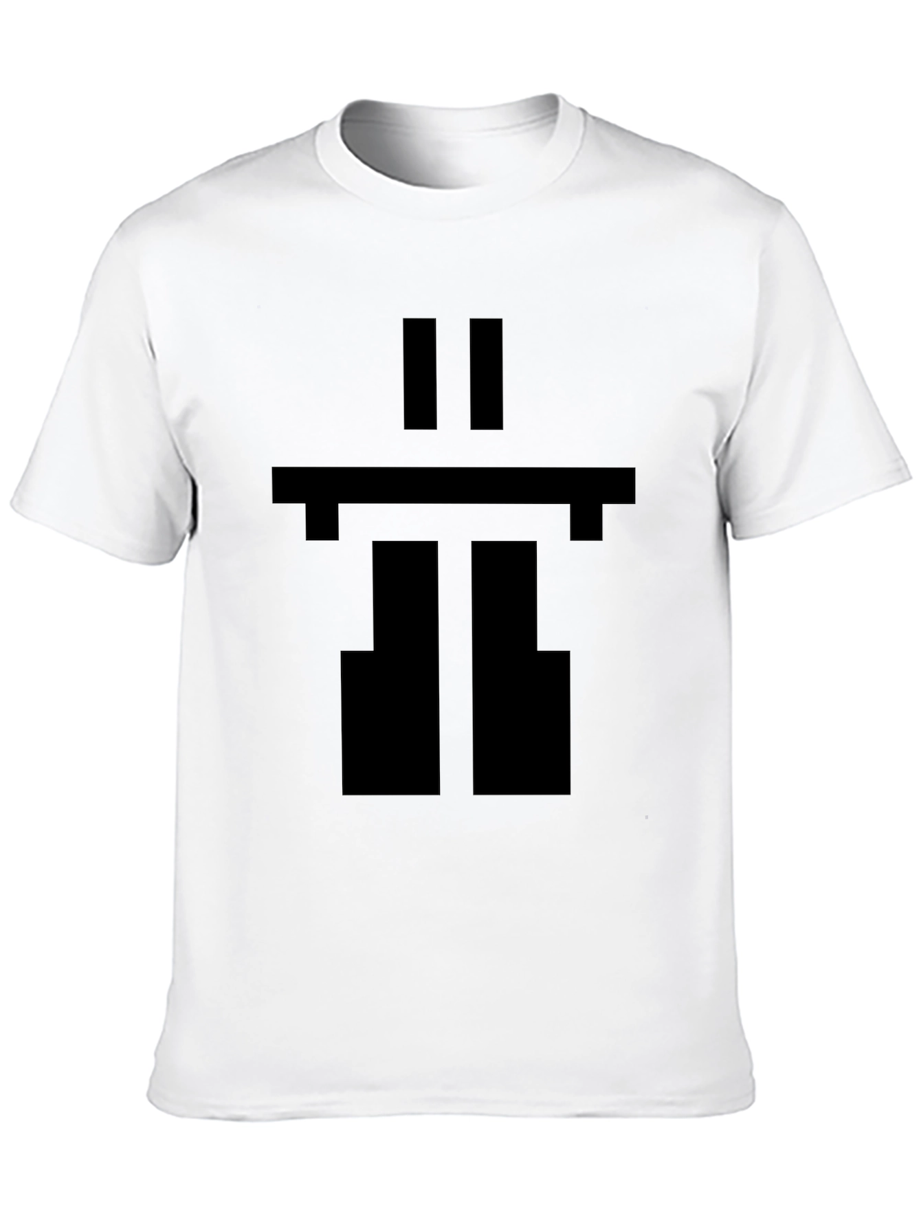 Pixel Inukshuk Graphic Black T-Shirt