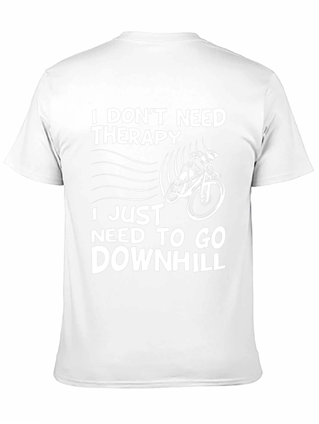 Funny Mountain Biker T-Shirt - Downhill Therapy