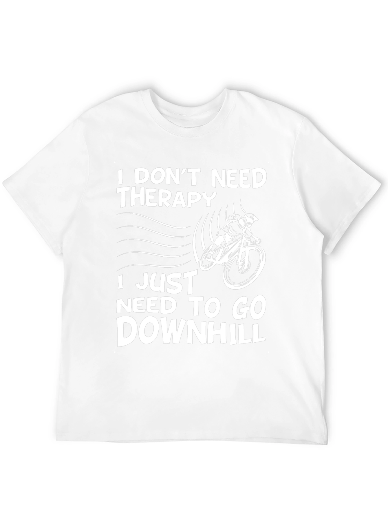 Funny Mountain Biker T-Shirt - Downhill Therapy