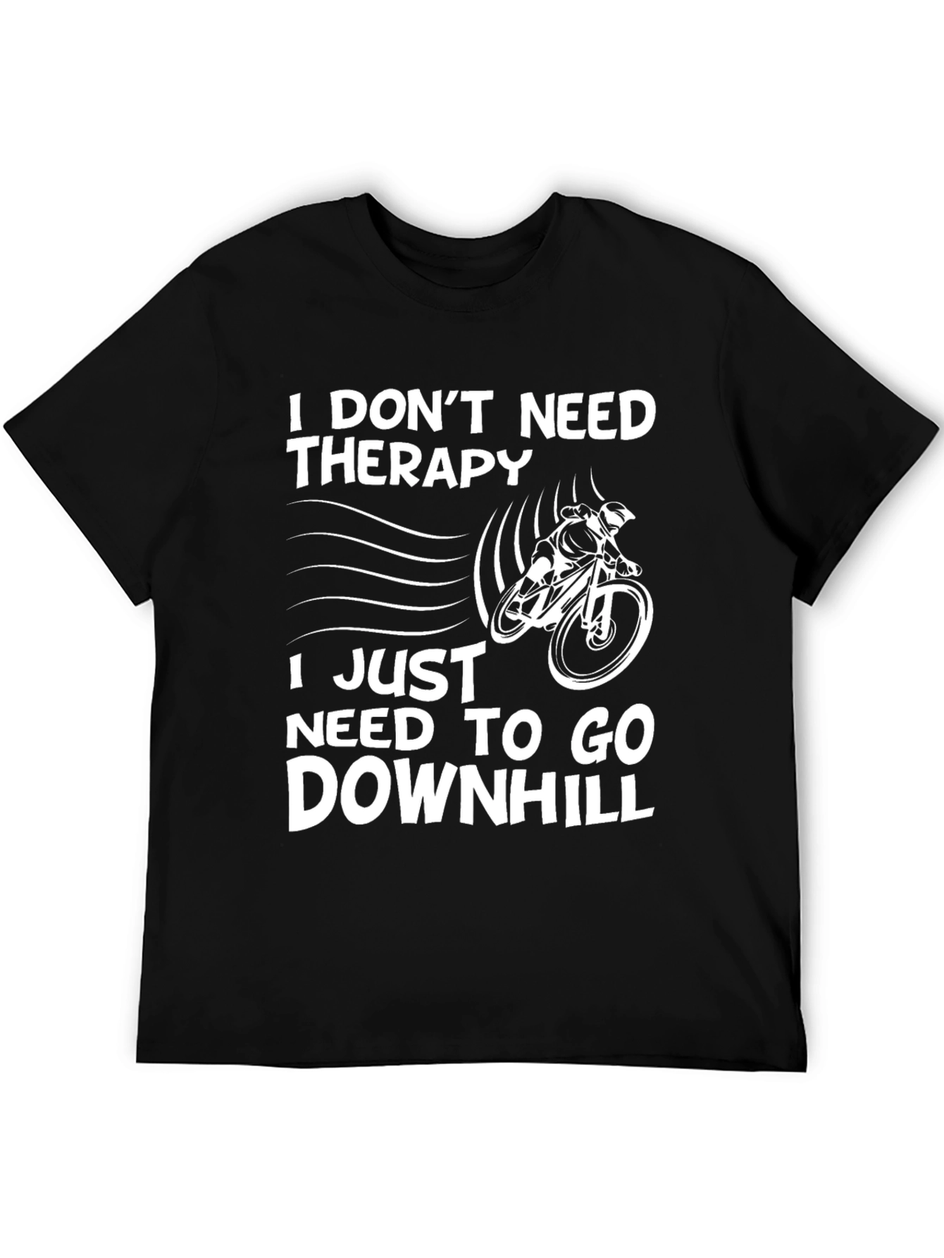 Funny Mountain Biker T-Shirt - Downhill Therapy