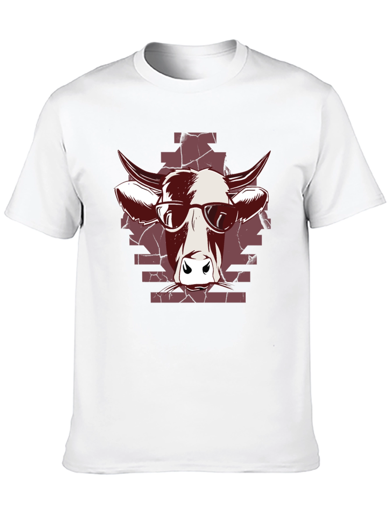 Cool Cow Graphic Tee - Black Cotton T-Shirt