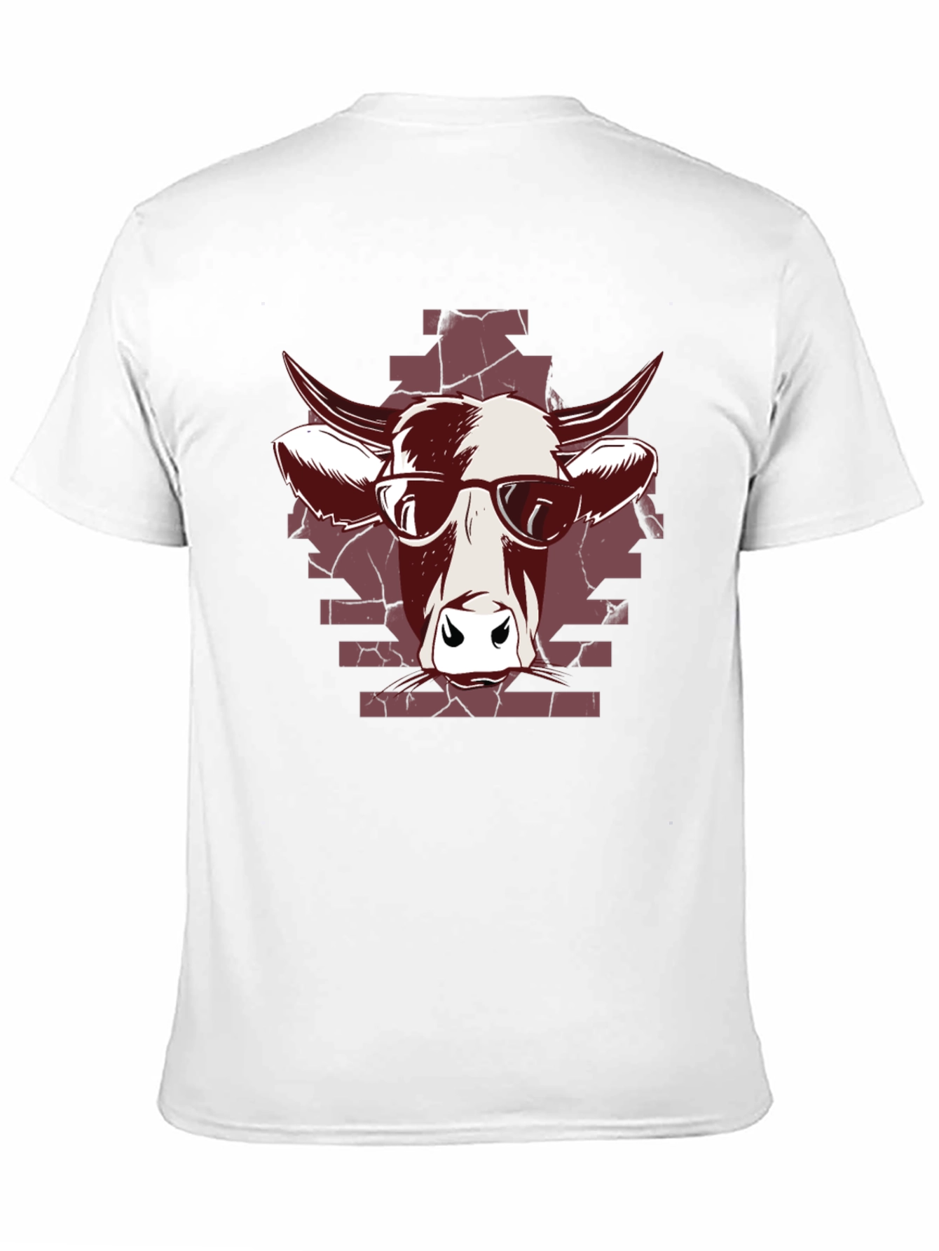 Cool Cow Graphic Tee - Black Cotton T-Shirt