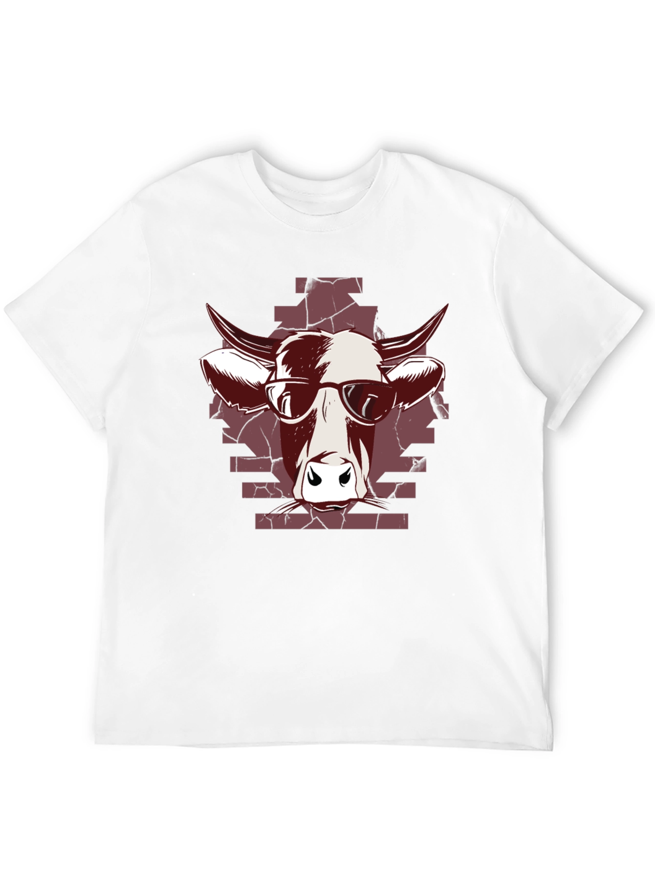 Cool Cow Graphic Tee - Black Cotton T-Shirt