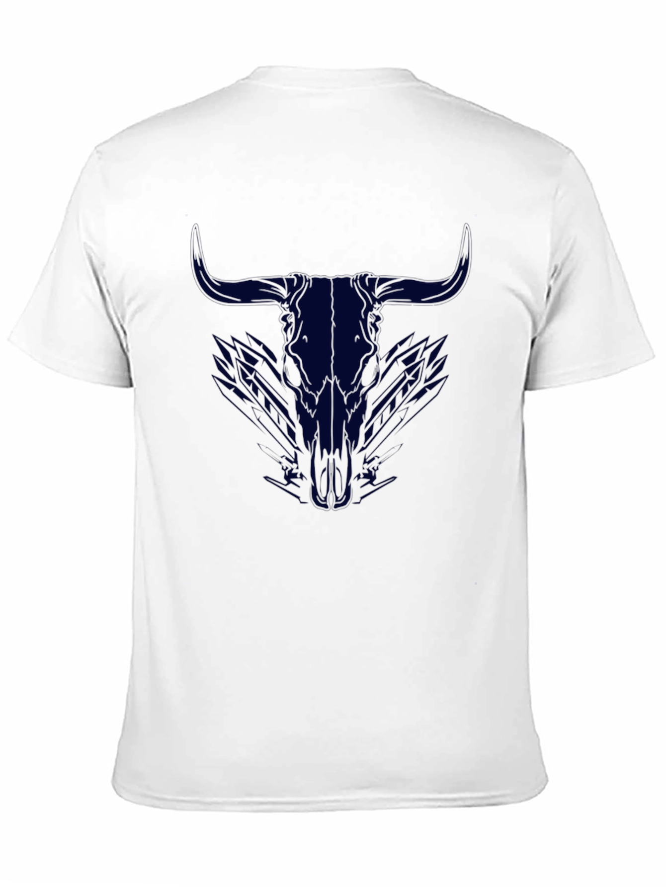 Bull Skull Graphic Tee - Mens Black T-Shirt
