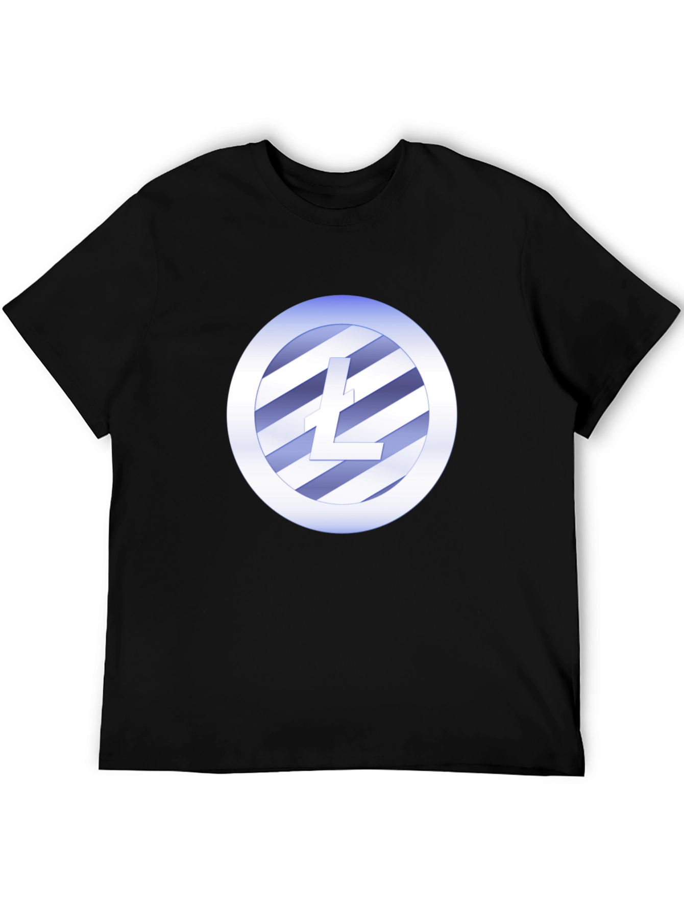 Litecoin Crypto T-Shirt - Black Crew Neck Tee