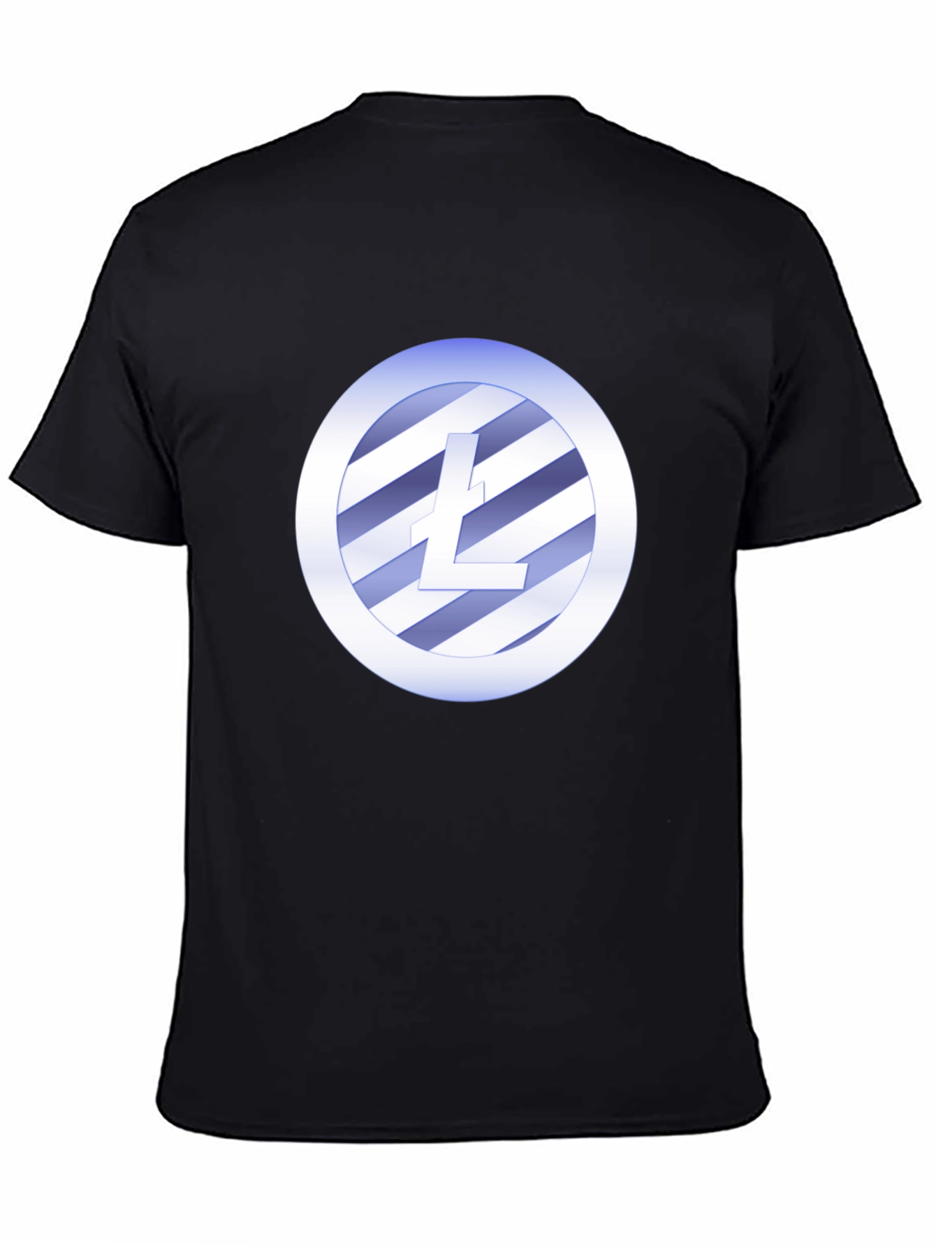 Litecoin Crypto T-Shirt - Black Crew Neck Tee