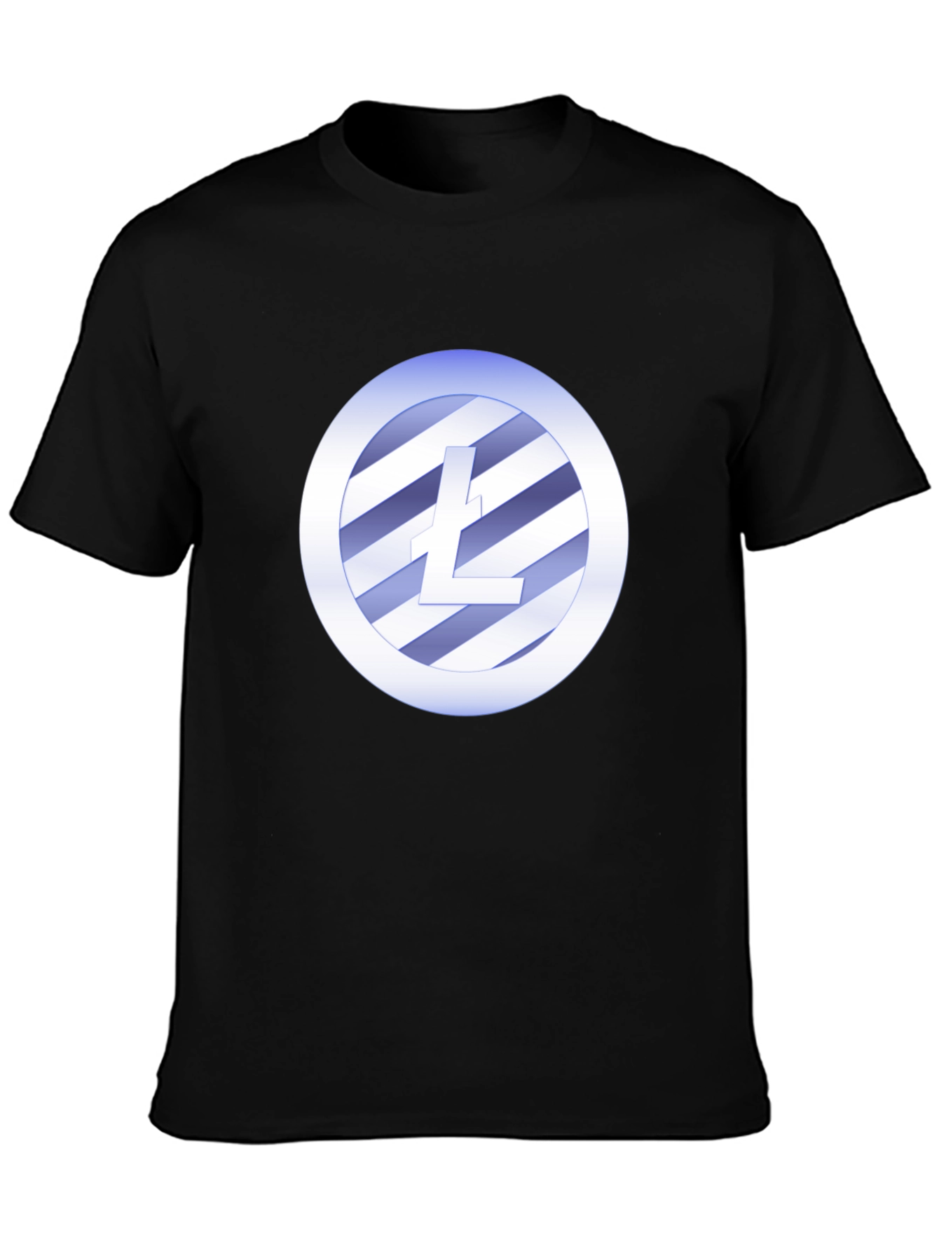 Litecoin Crypto T-Shirt - Black Crew Neck Tee