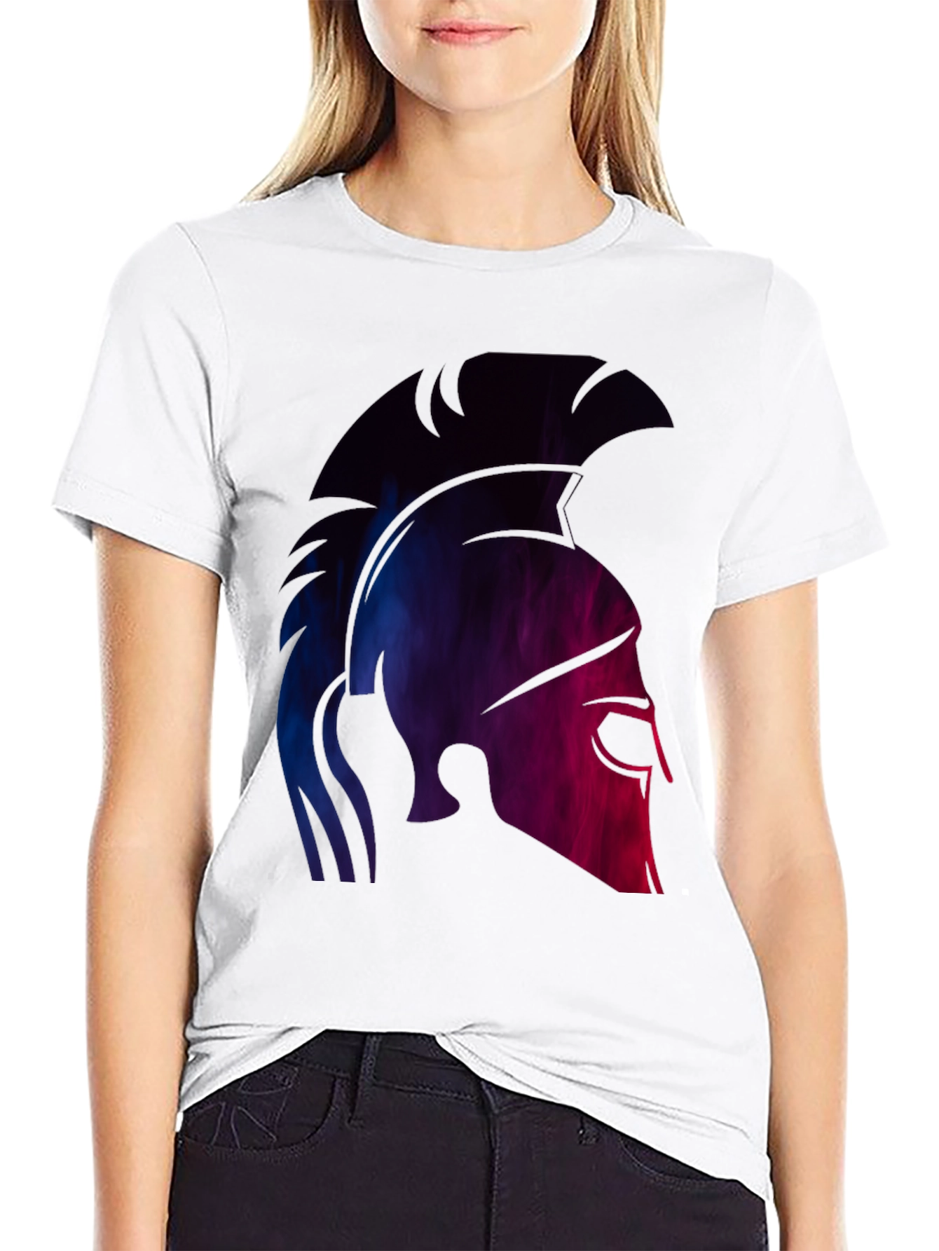 Spartan Helmet Graphic Tee - Black