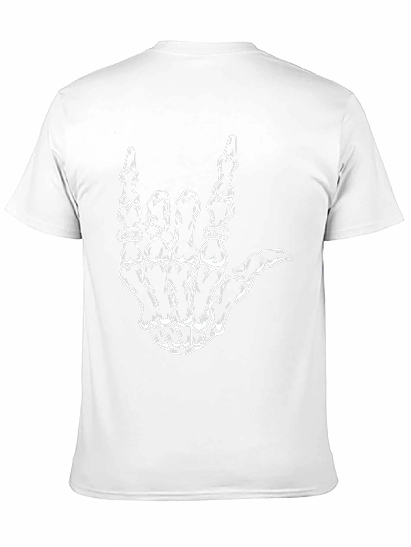 Rock and Roll Skeleton Hand Graphic Tee