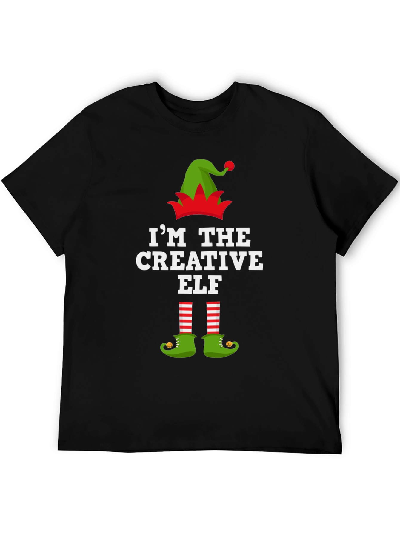 Creative Elf Graphic Tee - Holiday Fun!