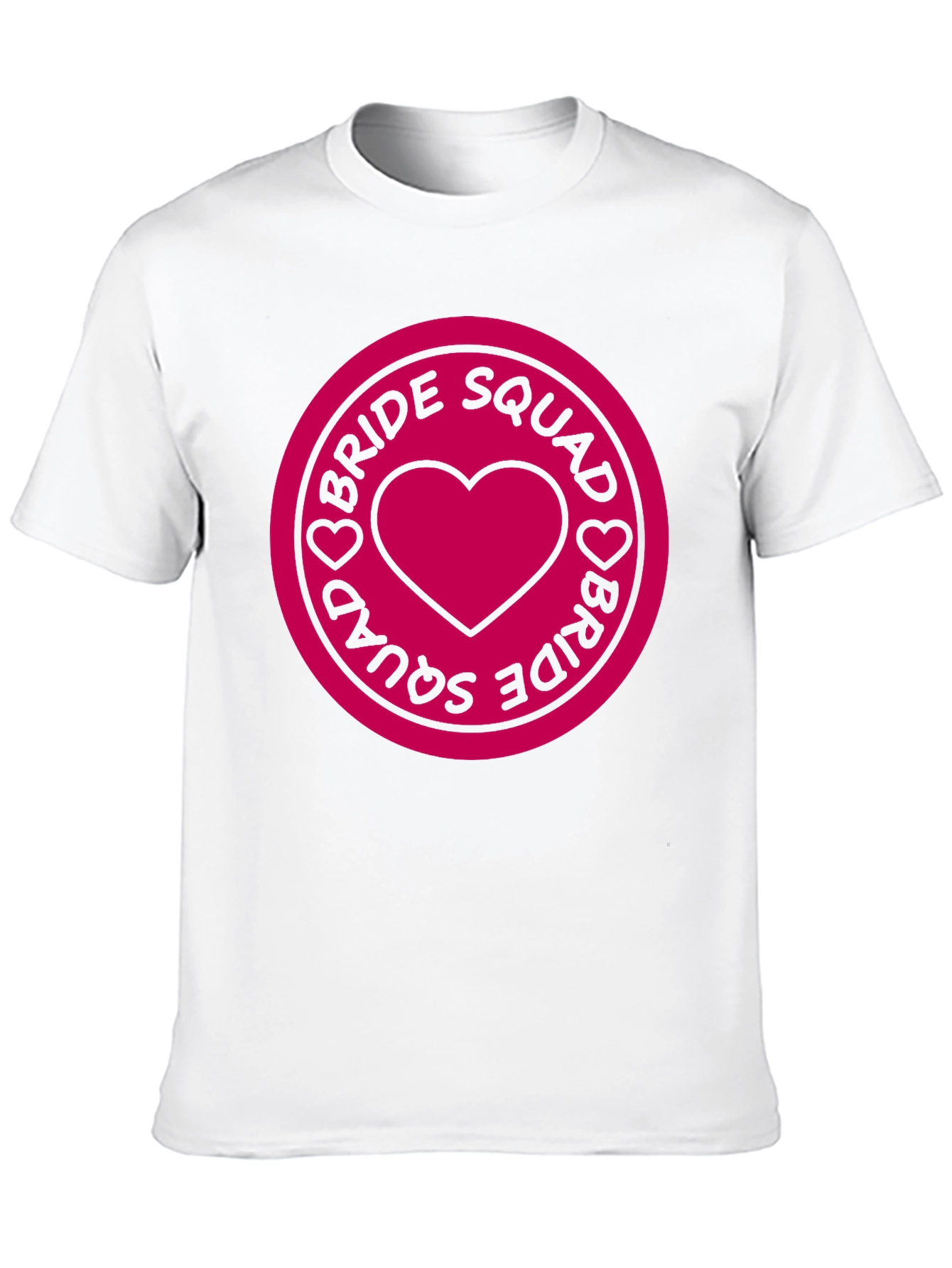 Bride Squad Heart Graphic Tee - Black