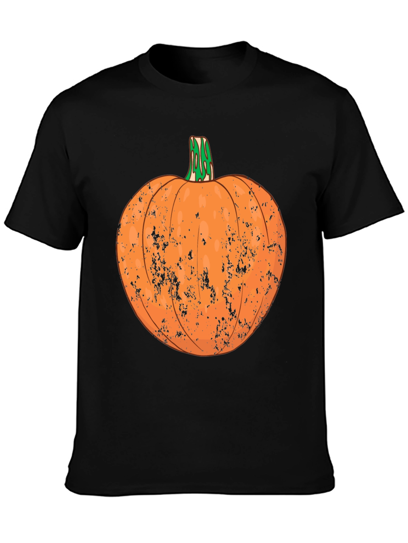 Distressed Pumpkin Graphic Tee - Halloween Ready