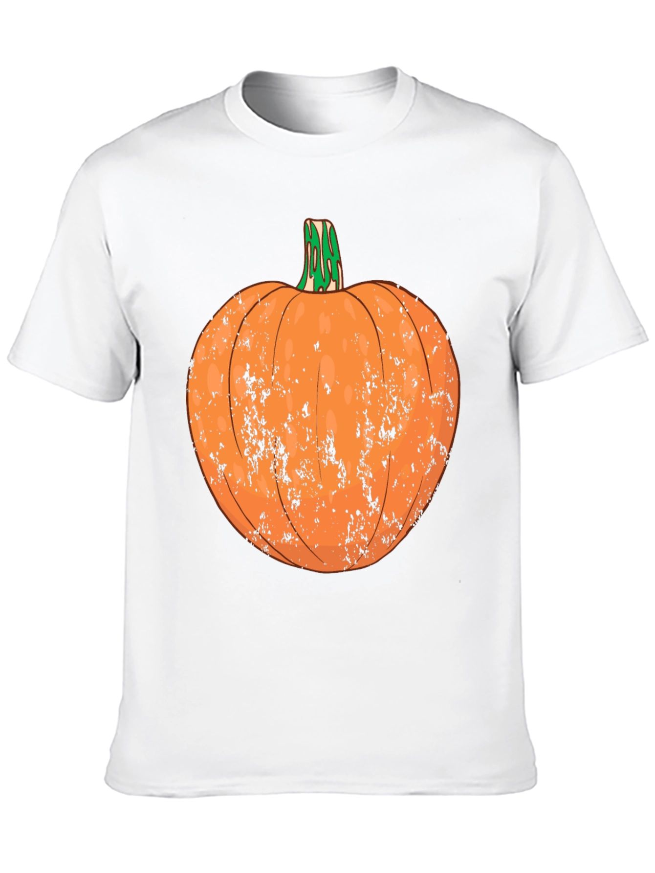 Distressed Pumpkin Graphic Tee - Halloween Ready
