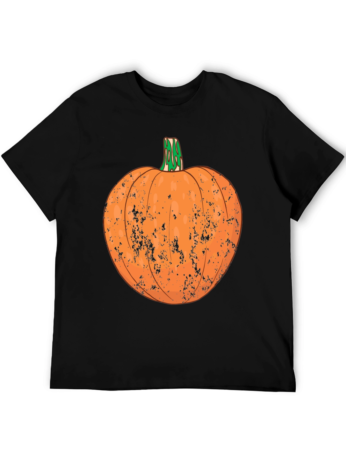 Distressed Pumpkin Graphic Tee - Halloween Ready
