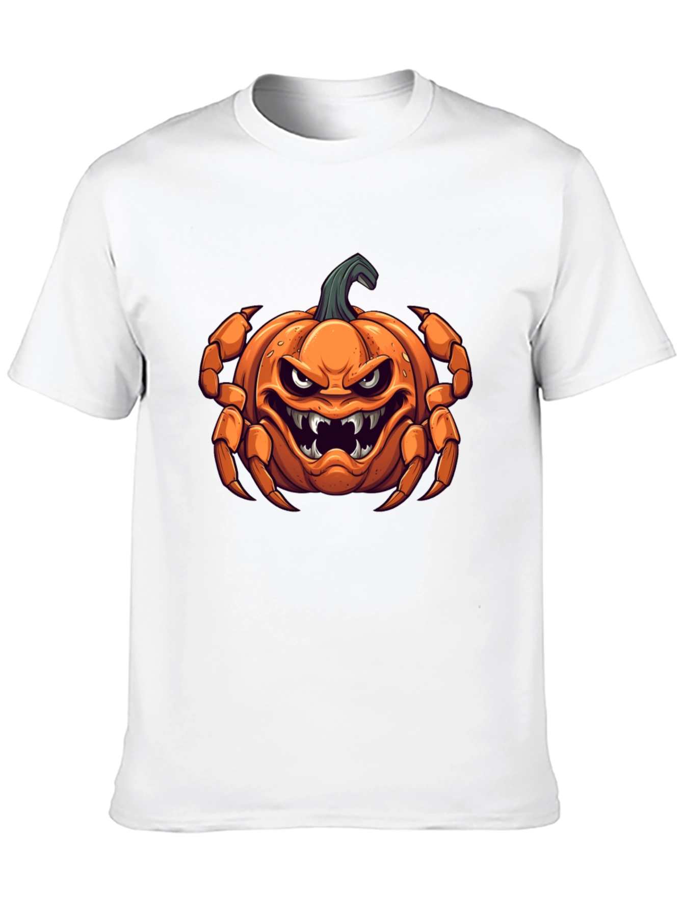 Halloween Pumpkin Crab Graphic Tee