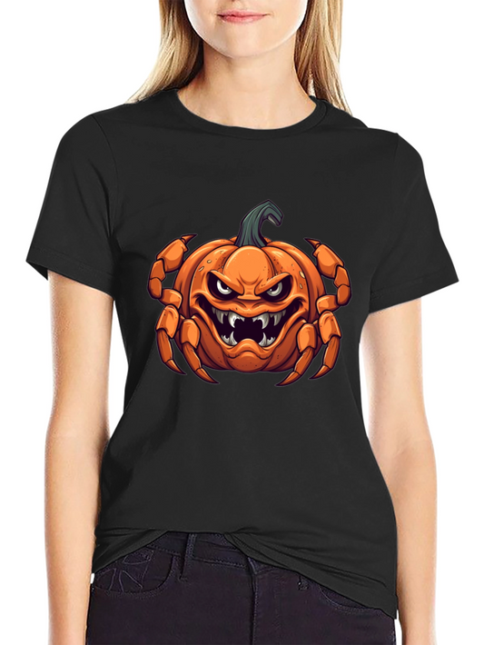 Halloween Pumpkin Crab Graphic Tee