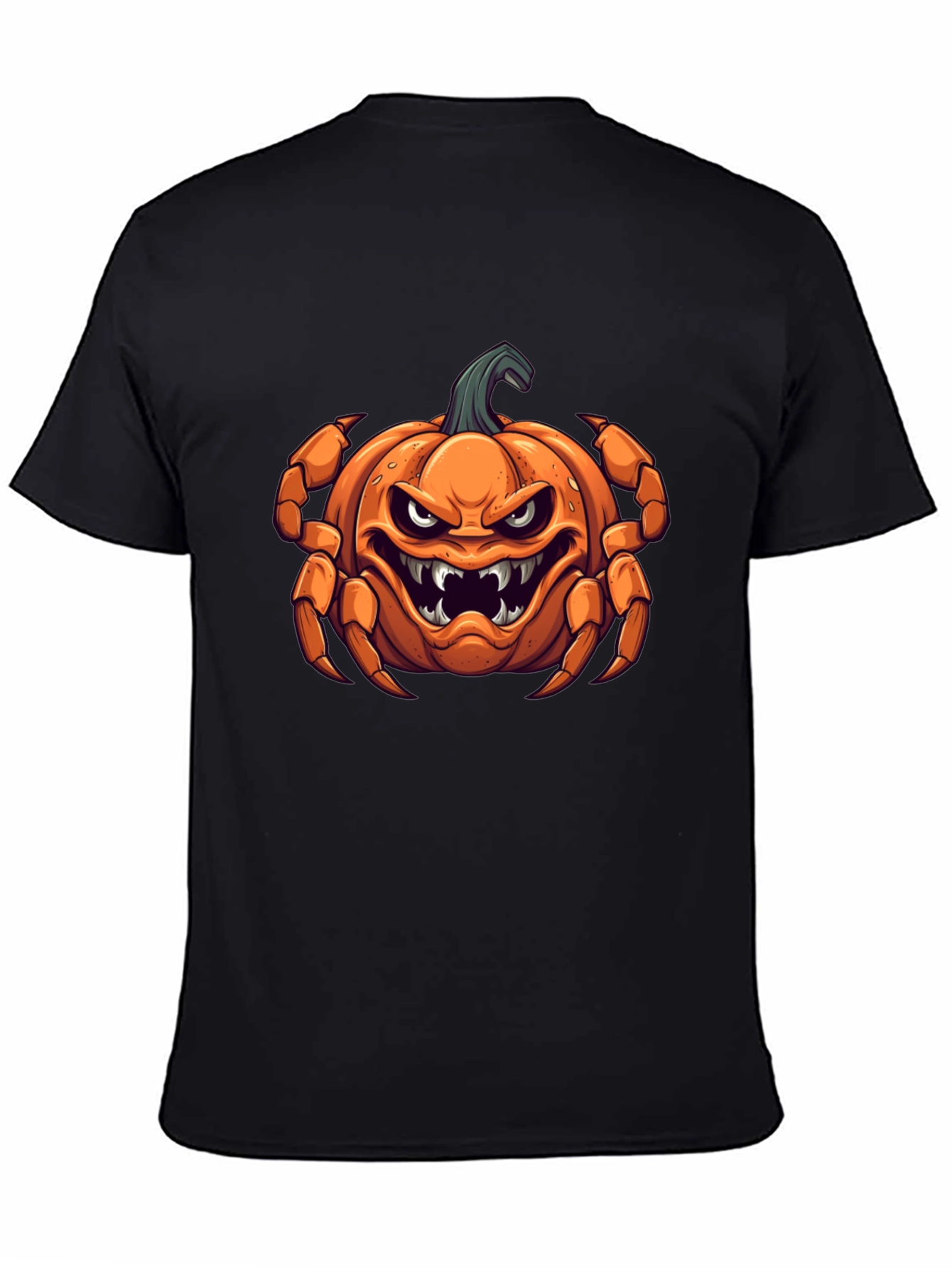 Halloween Pumpkin Crab Graphic Tee