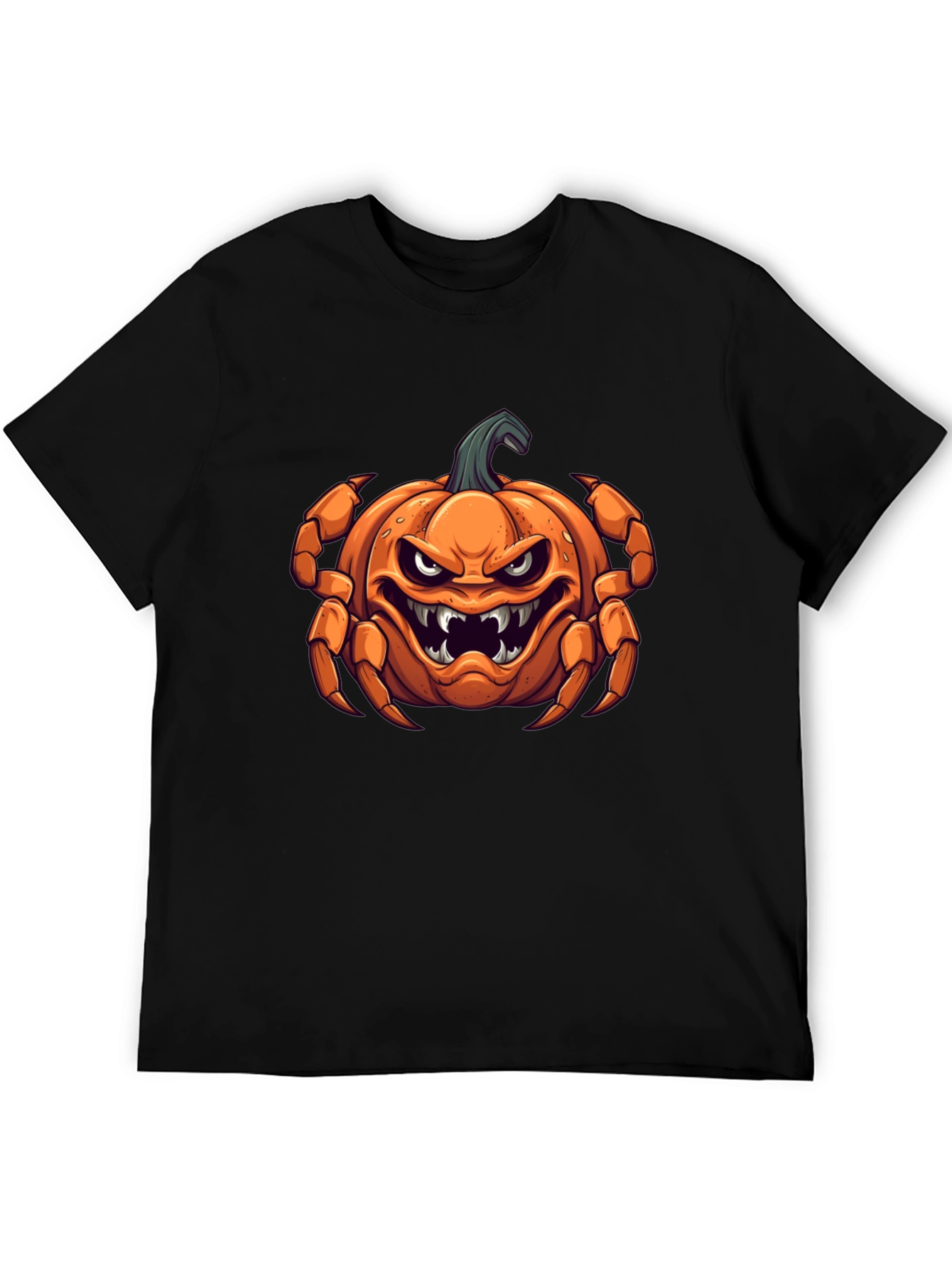 Halloween Pumpkin Crab Graphic Tee